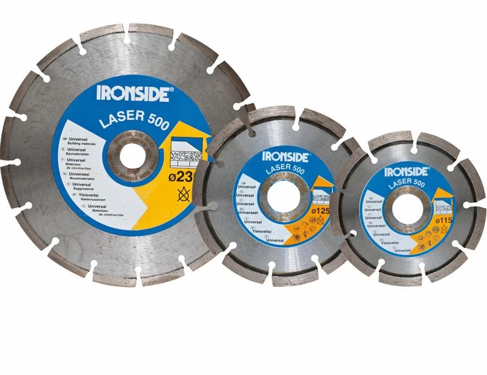 Ironside Diamentowe tarcze tnące Laser 500, segmentowane 115 mm 2,2/6 mm