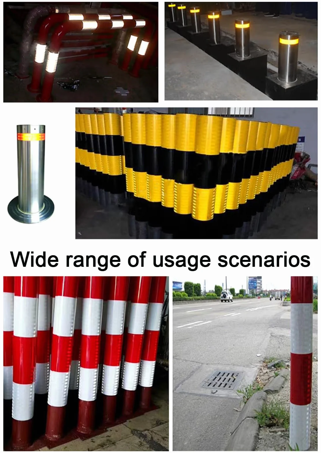 Taśma odblaskowa bezpieczeństwa Samoprzylepna taśma ostrzegawcza odblaskowa PVC do rowerów i motocykli samochodowych 10m x 10cm wielokolorowa(Wit)