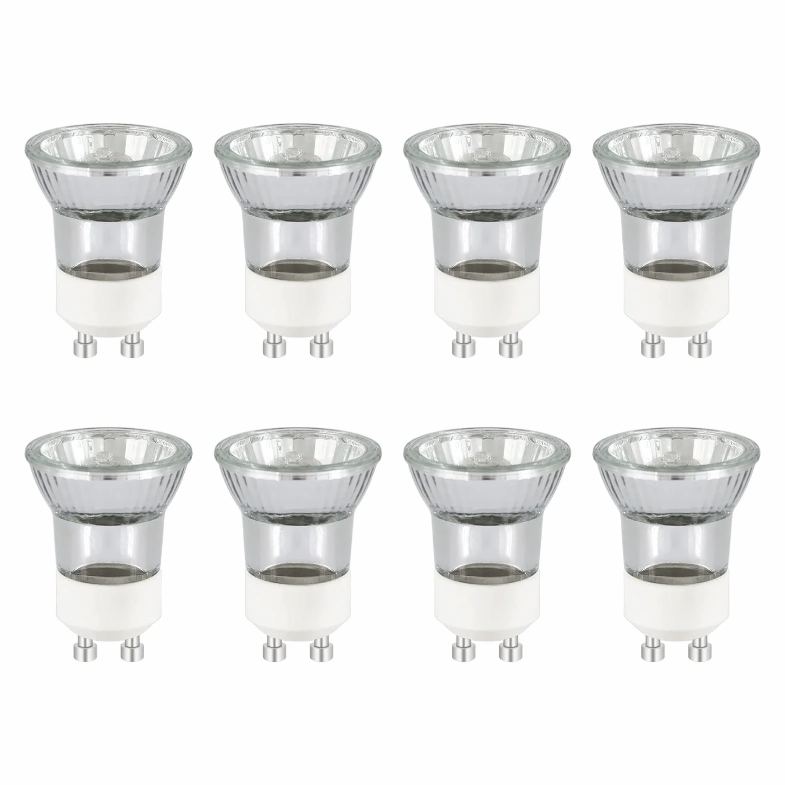 Caldarax 8 sztuk GU10 Mini 35W lampa halogenowa Możliwość ściemniania, MR11 230V reflektor halogenowy, ciepła biel 2800K, 360LM, kąt świecenia 45° reflektor, bez mrugania źródło światła do oświetlenia
