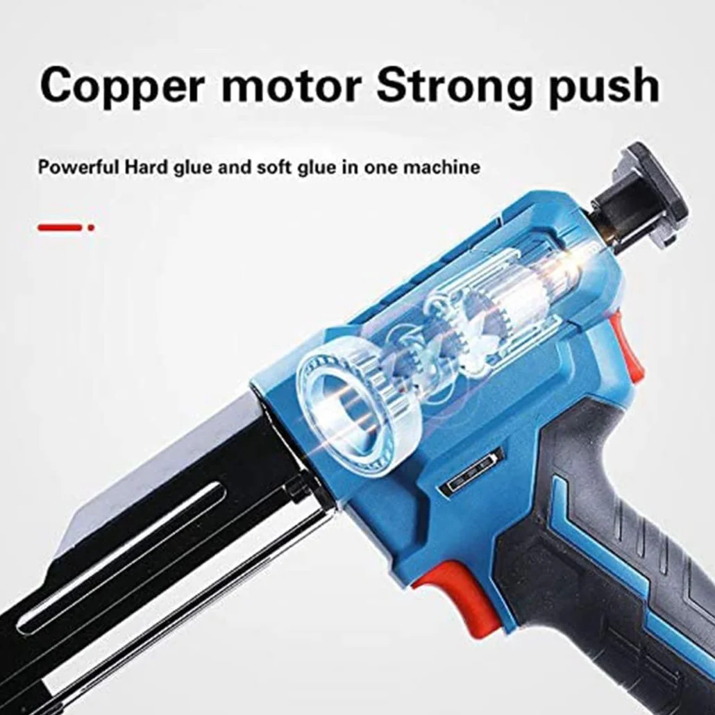 Bezprzewodowy elektryczny pistolet uszczelniający, dwukomponentowy aplikator epoksydowy 12 V, automatyczny do wkładów 400 ml, uszczelniacz silikonowy odpowiedni do różnych projektów
