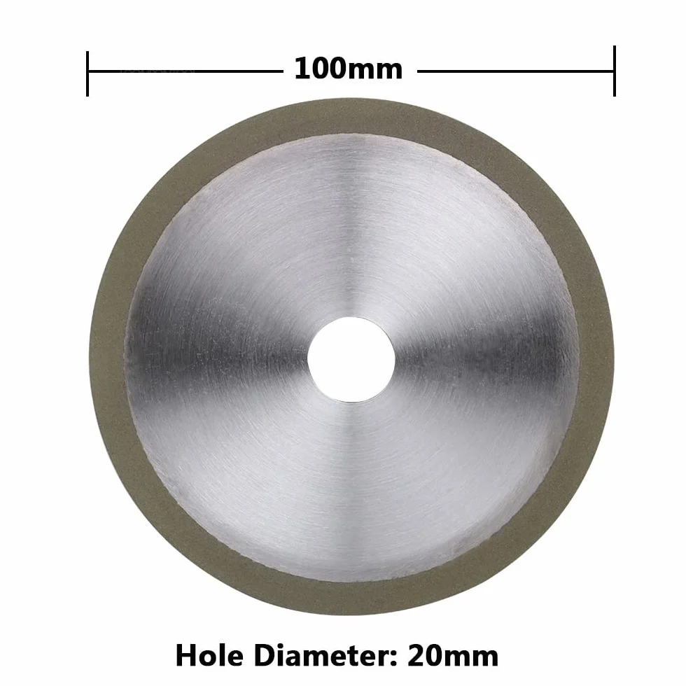 1 szt. Ściernica diamentowa 100/125 mm do obróbki twardych stopów - precyzyjne narzędzie do szlifowania węglików spiekanych i stali(100x20mm)