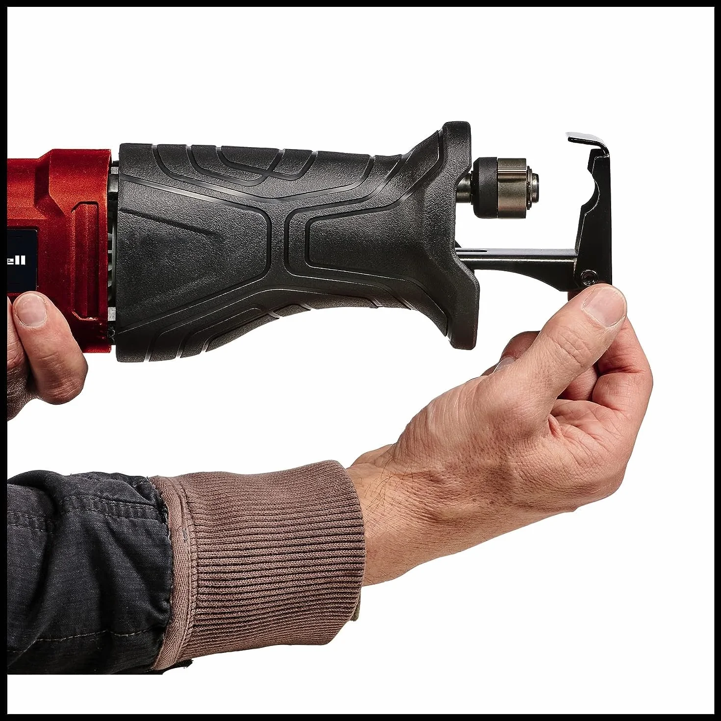 Einhell Piła uniwersalna TC-AP 690 E (690 W, wys. skoku 20 mm, maks. prędkość biegu jałowego 2800 min-1, gł. cięcia 115 mm w drewnie)