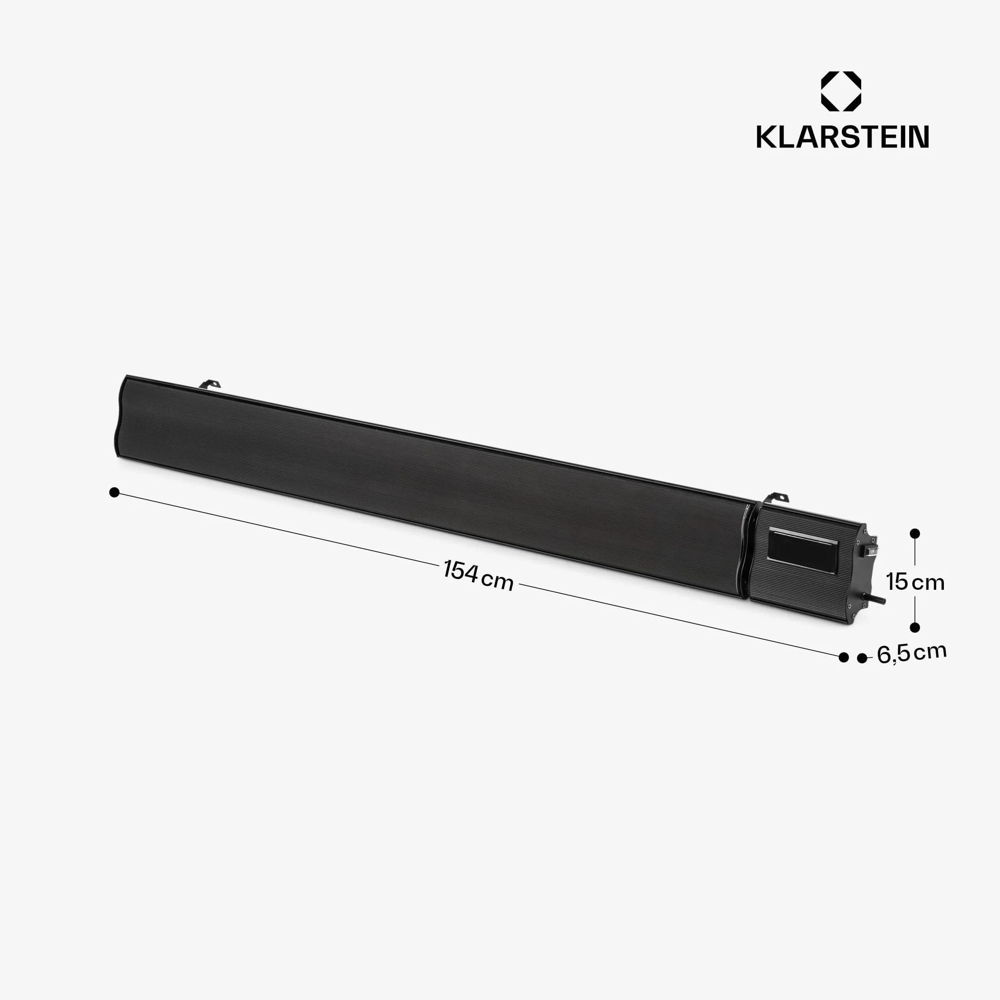Blumfeldt Cosmic Beam Plus Grzejnik tarasowy na podczerwień 2400 W czarny