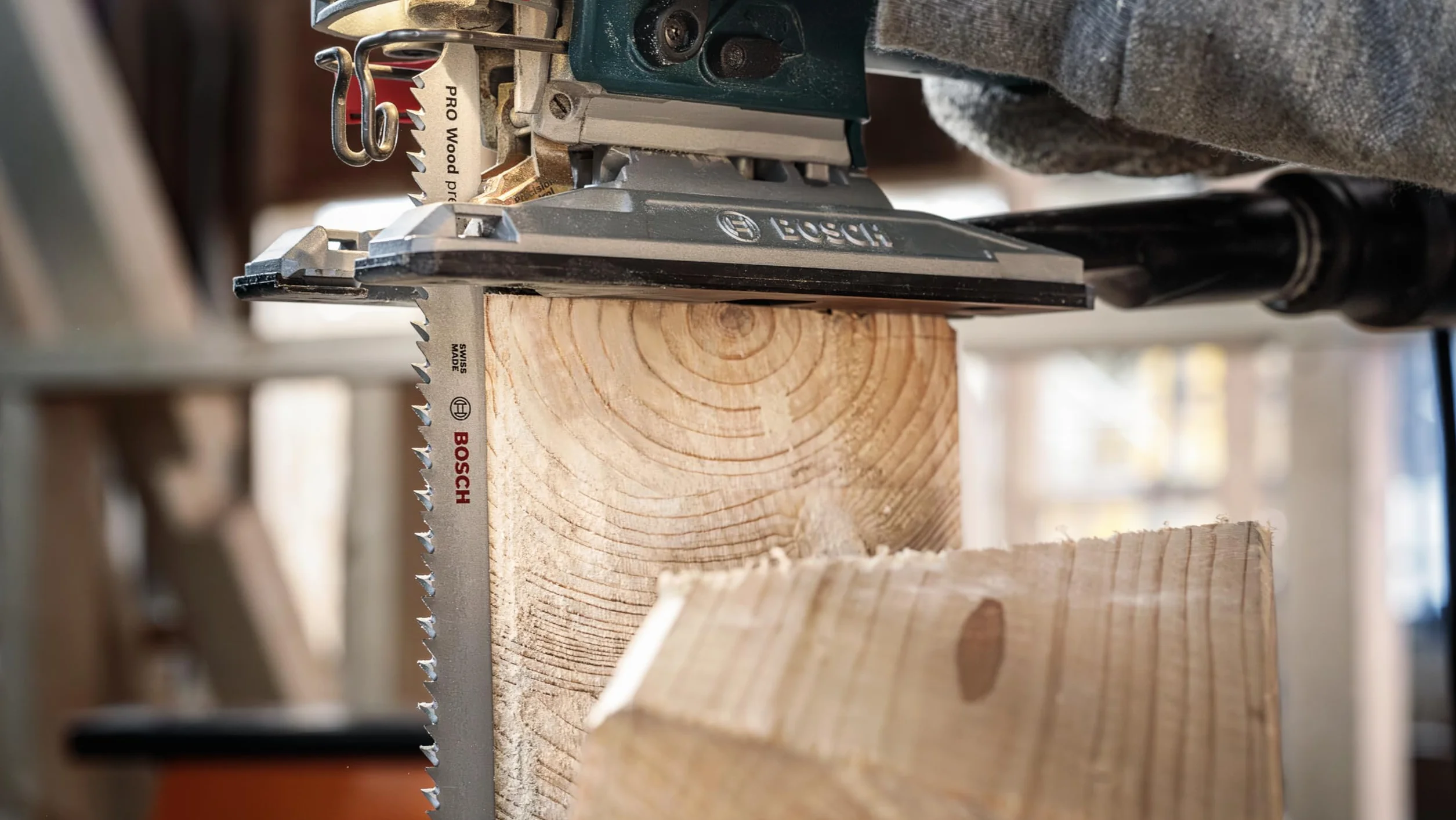 Bosch 2x Brzeszczot do wyrzynarek PRO Wood precise T1044DP (do Drewno konstrukcyjne, Miękkie drewno, Długość 250 mm, Professional Akcesoria Wyrzynarka)