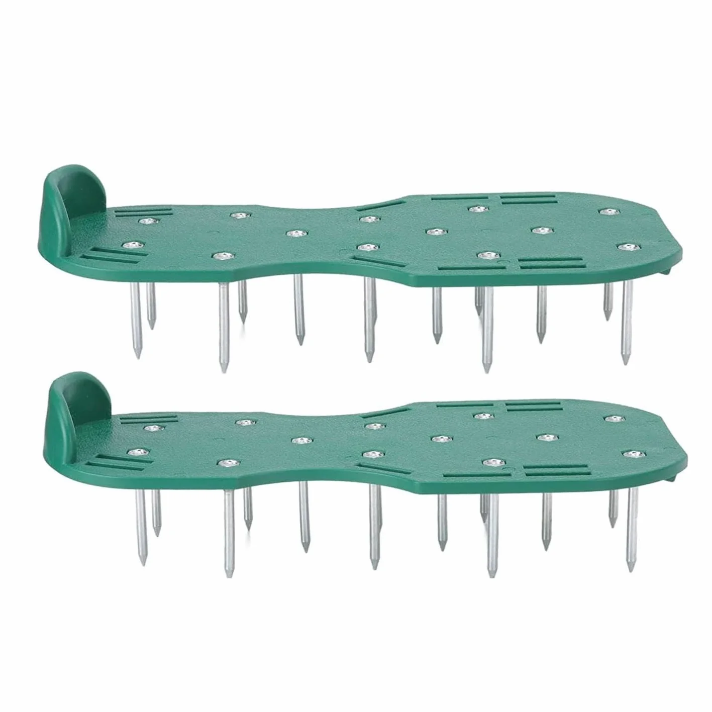 Buty do napowietrzania trawnika z kolcami 15 mm, 26 stalowych końcówek, regulowane paski