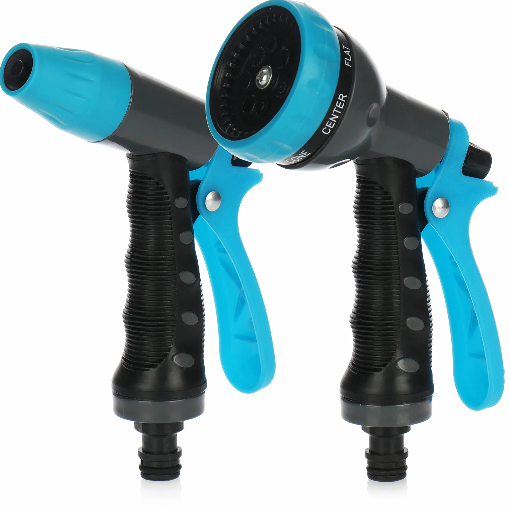 COM-FOUR® 2-czesciowy zestaw zraszajacy do ogrodu - reczny prysznic ogrodowy do weza wodnego - natrysk do podlewania ogrodu, grzadek i roslin (Zestaw06 - Opryskiwacz ogrodowy)