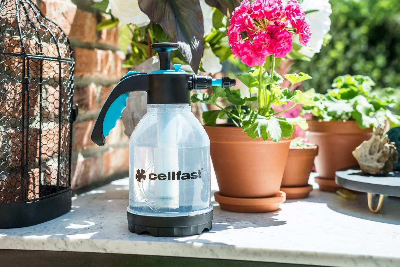 Cellfast Opryskiwacz ciśnieniowy 1,5 l Aluminiowa lanca Regulowana dysza
