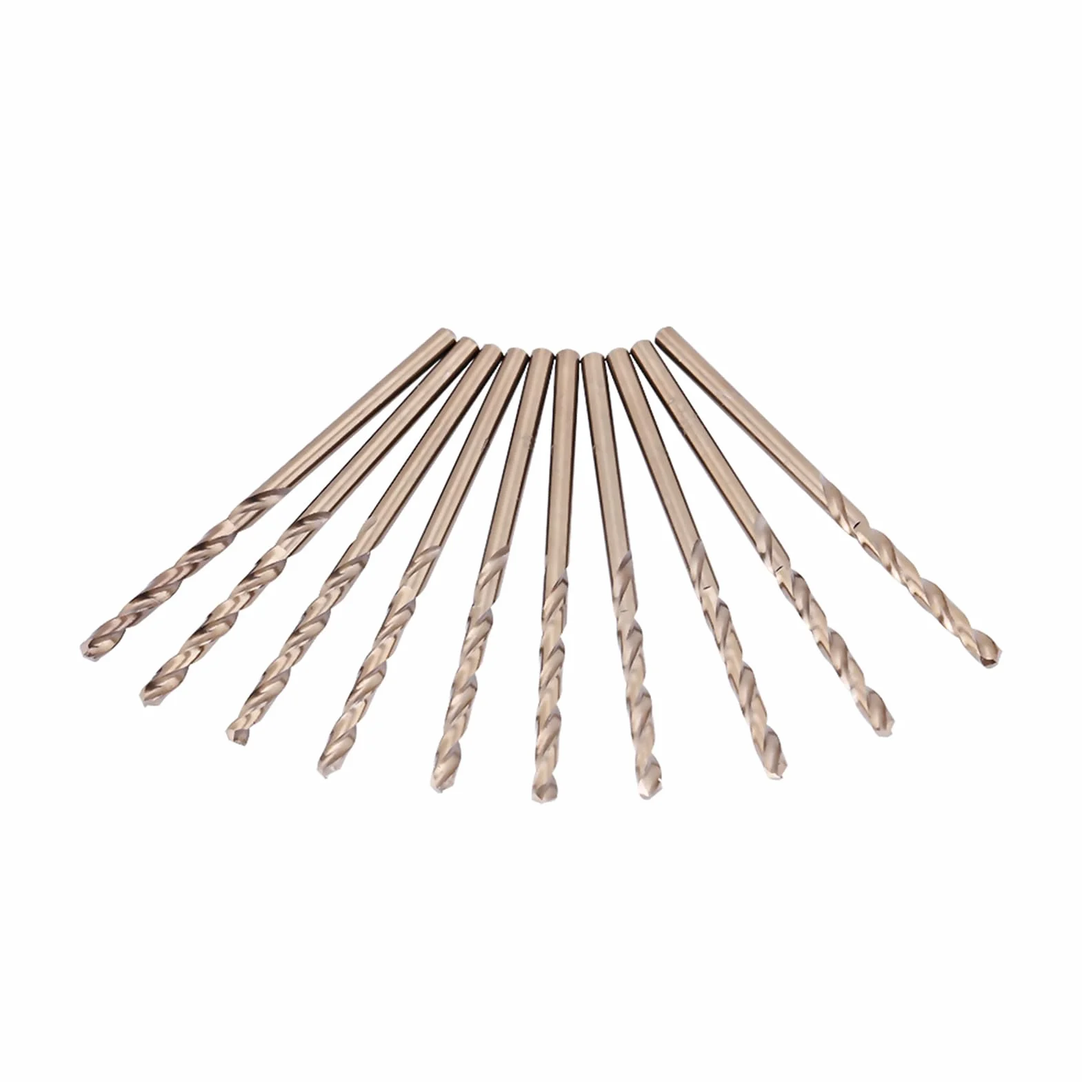 Wiertła do kobaltu 3mm, 10 szt. wierteł do metalu, M35 HSS wiertła do kobaltu HSS-CO 1-5 mm do wiercenia