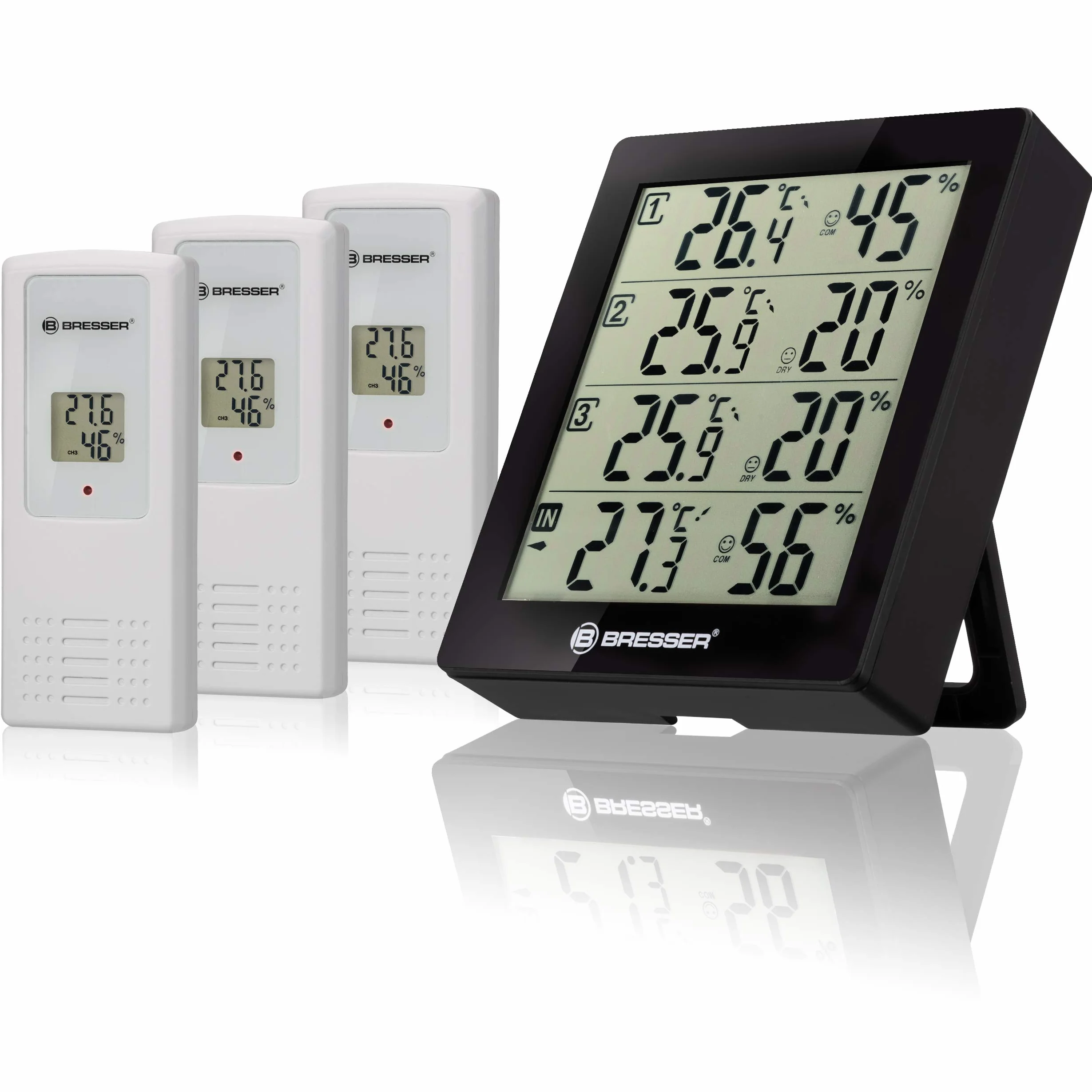 Bresser Stacja Pogodowa Czarny 10.4x2.5x12 cm