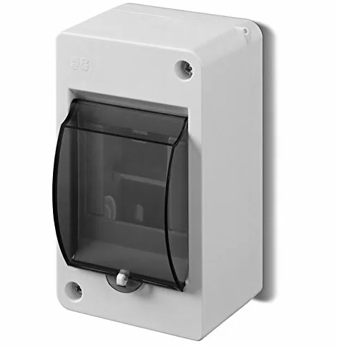 ELEKTRO-PLAST Natynkowa mała rozdzielnica skrzynka rozdzielcza skrzynka bezpiecznikowa 1-rzędowa do 3 modułów IP 30 jasnoszara