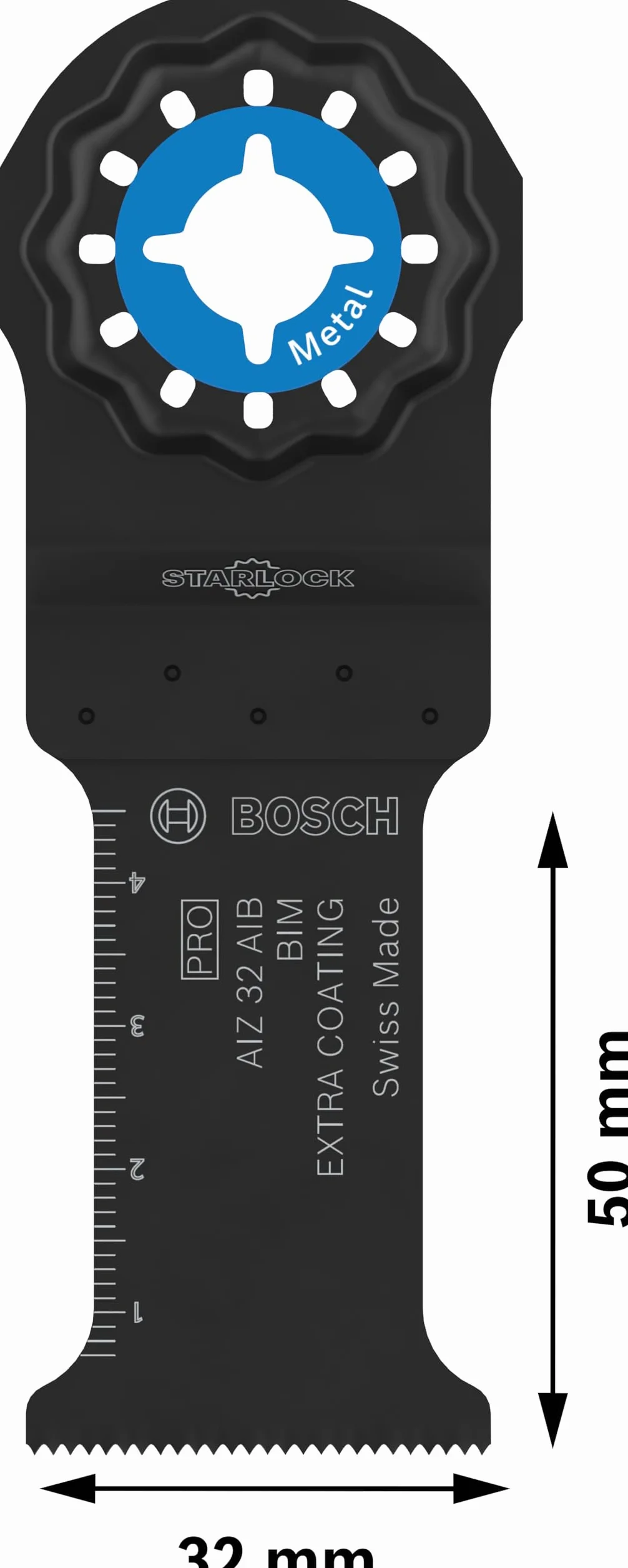Bosch 10x Brzeszczot PRO Non Ferrous Metal AIZ 32 AIB do narzędzia wielofunkcyjnego (do Metale nieżelazne, Metale nieżelazne, Szerokość 32 mm, Professional Akcesoria Narzędzie wielofunkcyjne)