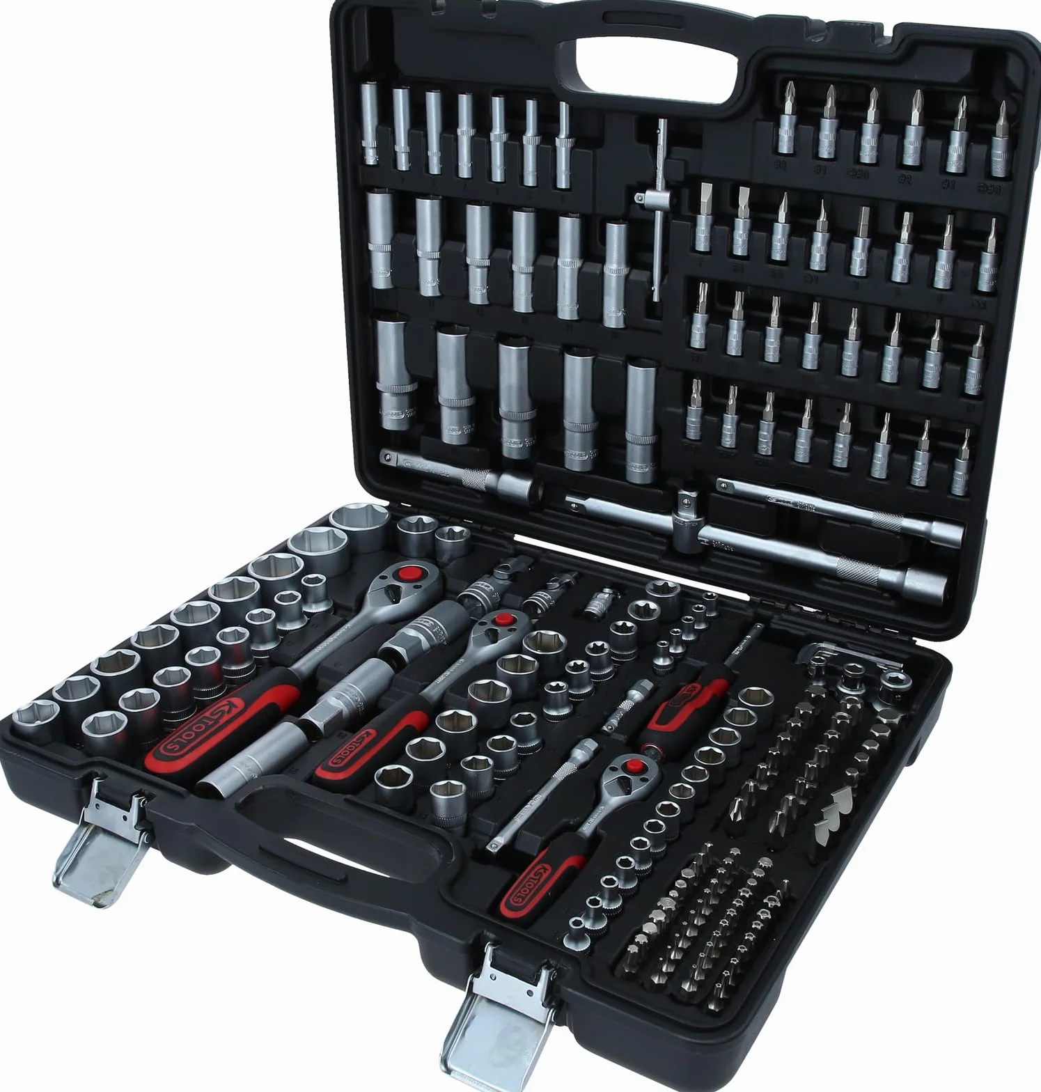 KS Tools 917.0795 Zestaw kluczy nasadowych 195-szt 1/4" + 3/8" + 1/2"