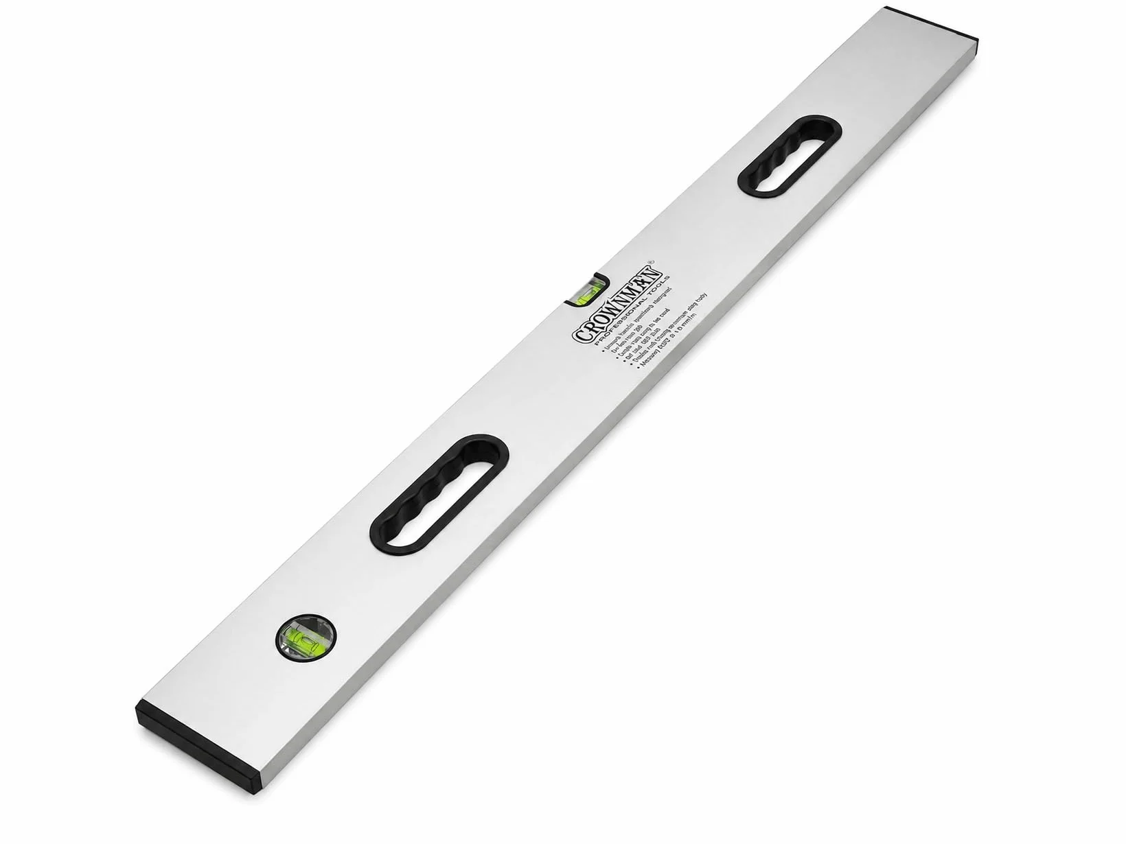Poziomica aluminiowa budowlana 150 cm, 3 libelle, precyzyjne narzędzie pomiarowe do poziomowania, remontu, montażu i prac wykończeniowych