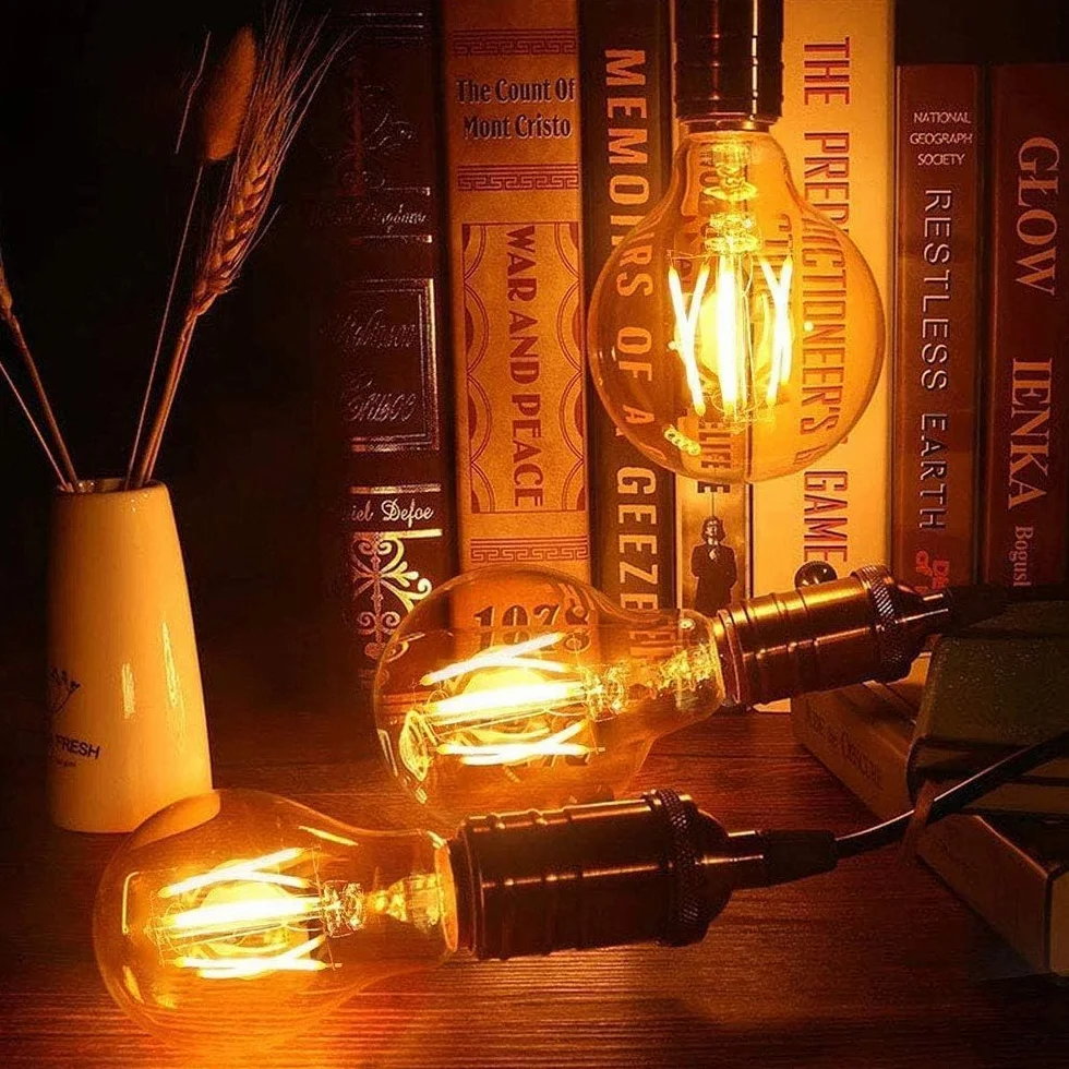 E27 Vintage LED 4 W Edison żarówka dekoracyjna 470 lm 2700 K, lampa retro idealna do domu, kawiarni, baru, 6 sztuk