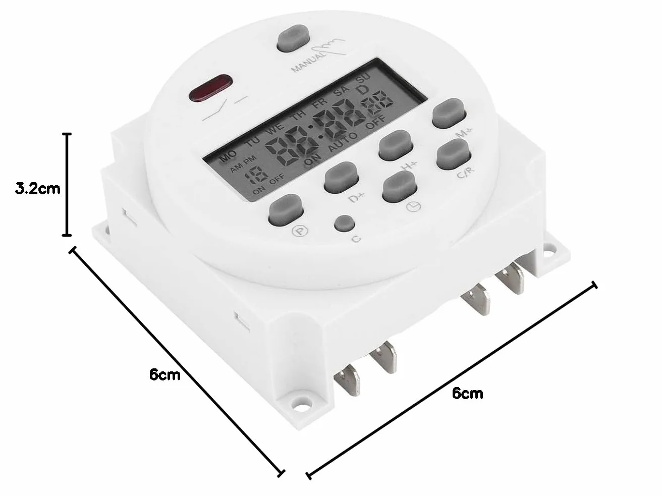 12 v Auto Timer CN101A DC 12 V LCD Sterowanie mikrokomputerem Wyłącznik czasowy zasilania 20 V-240 V/50 Hz-60 Hz