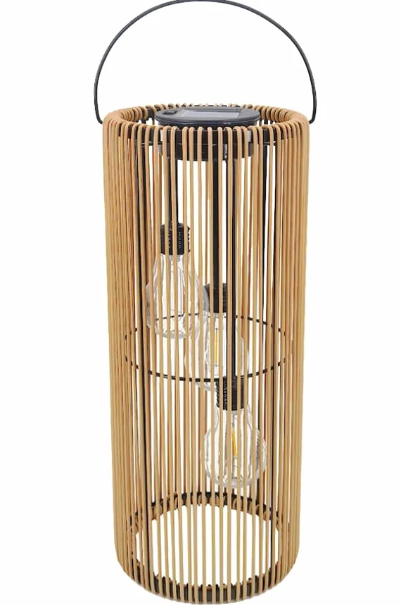 Gadgy Latarnia Solarna Rattan LED Do Ogrodu Wisząca Zewnętrzna | Solarna Latarnia LED W Stylu Rattanu Do Ogrodu, Tarasu Lub Balkonu – Wodoodporna I Bezprzewodowa