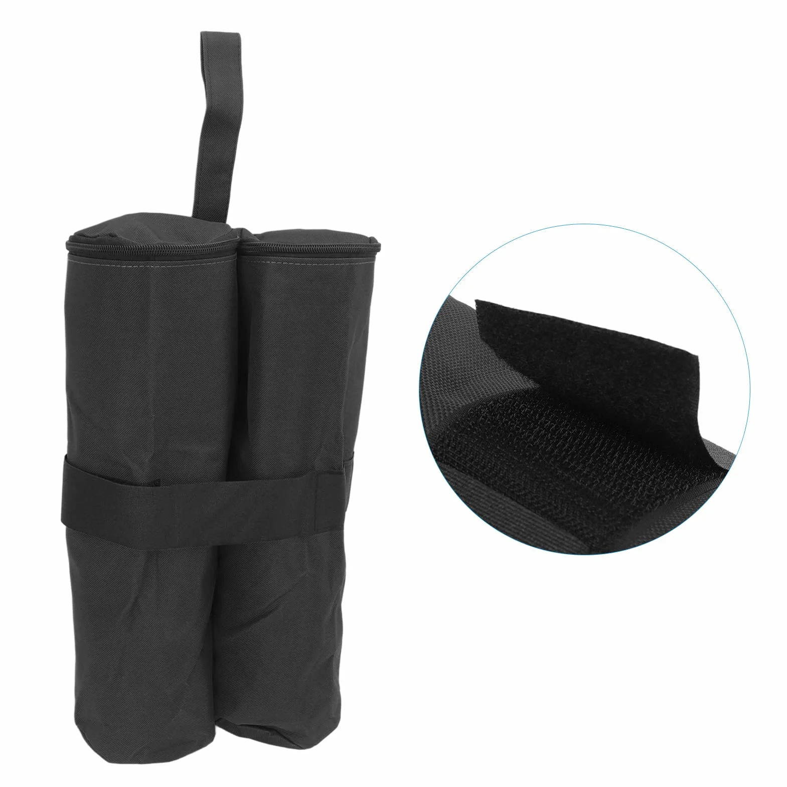 Worki obciążeniowe piaskowe Oxford 600D wiatroszczelne wodoodporne 10-15 kg czarny