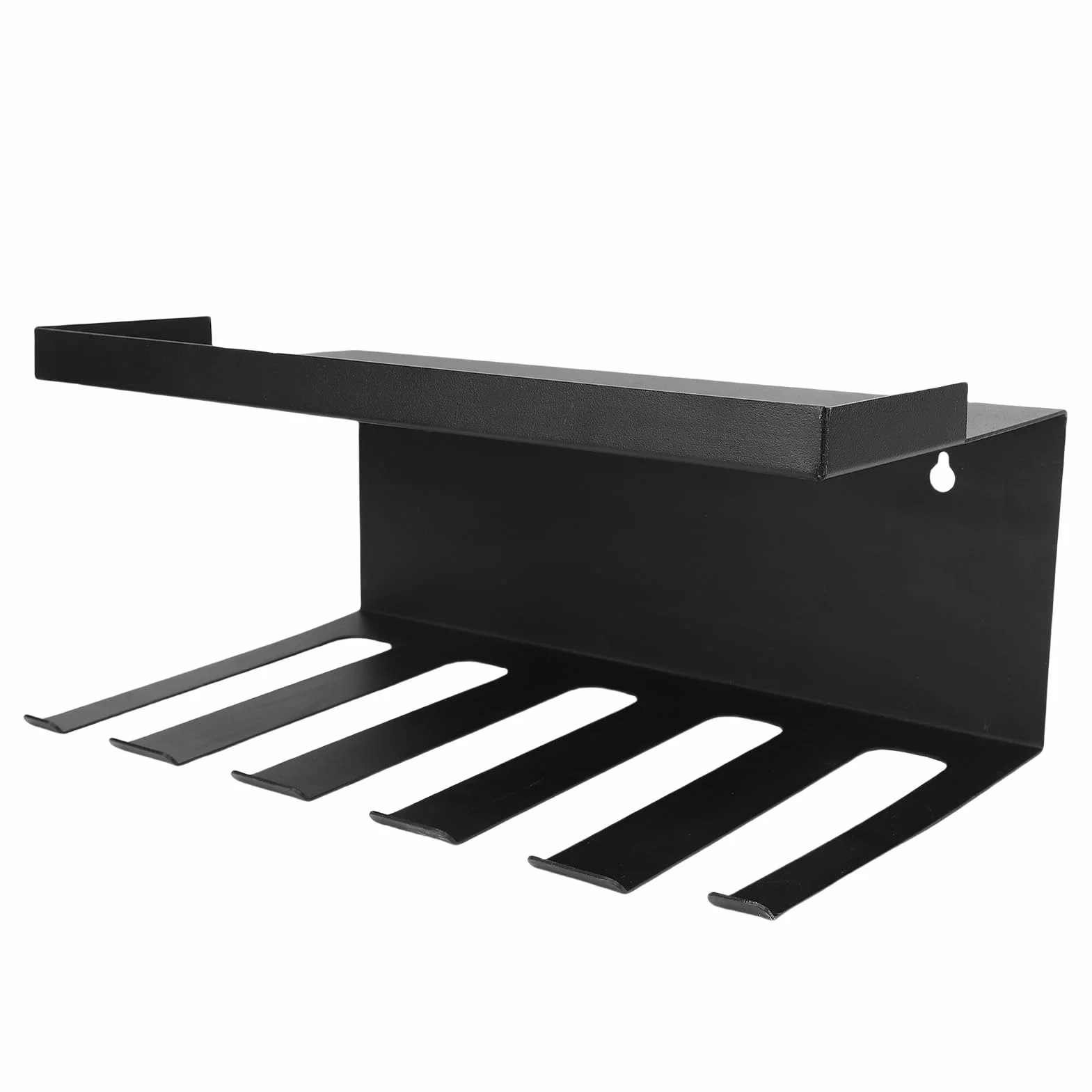 Organizer na Elektronarzędzia do Montażu na ścianie, Wytrzymały Metalowy Stojak Narzędzia z 5 Miejscami do Przechowywania wierteł i półką Akcesoria, Warsztatu i Garażu