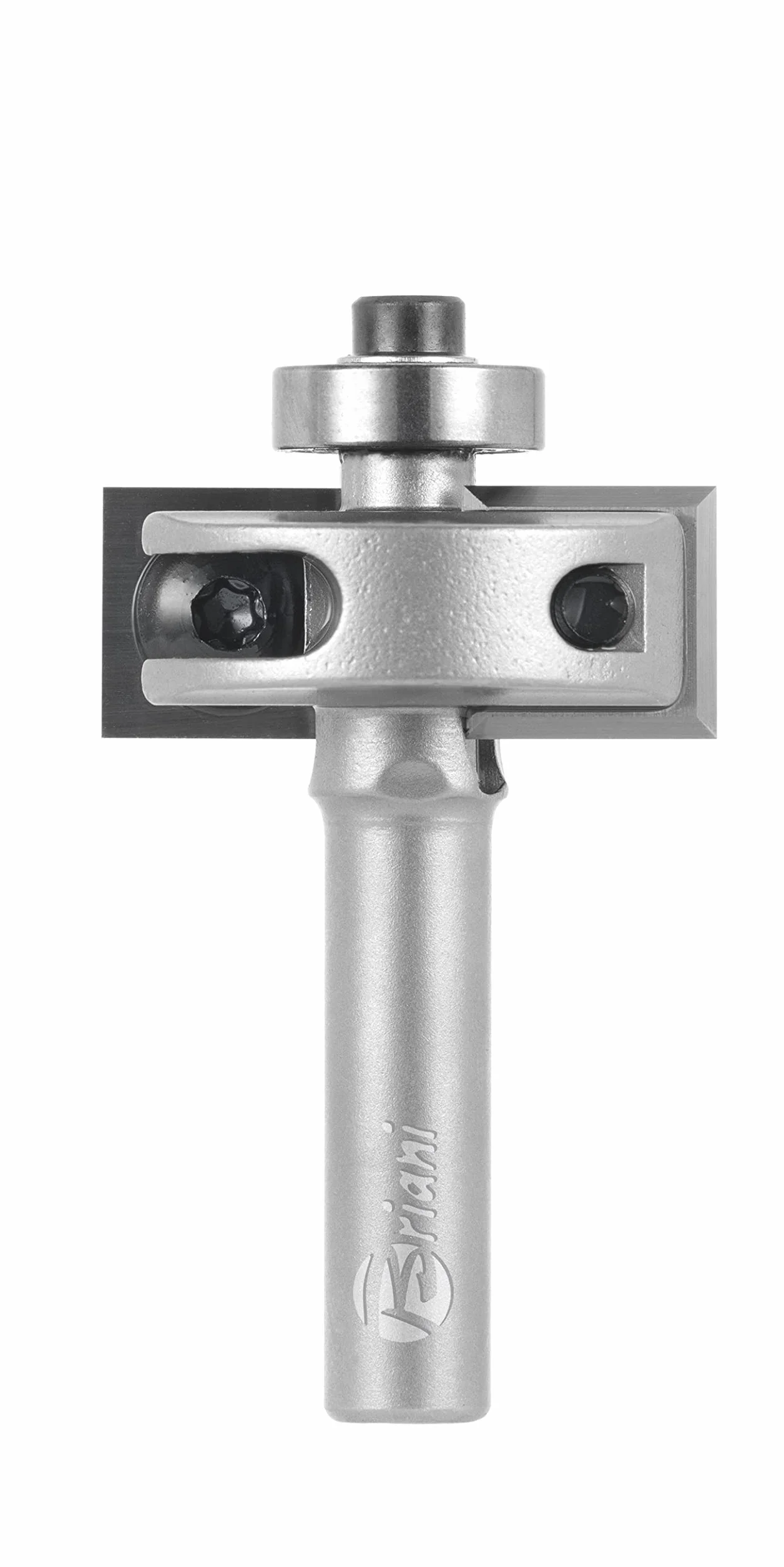 Frez falcowy z łożyskiem kulkowym i nożem dwustronnym z twardego metalu, bieg prawostronny, ostrze 2, długość robocza 12 mm, długość całkowita 53,5 mm, trzpień 8 mm