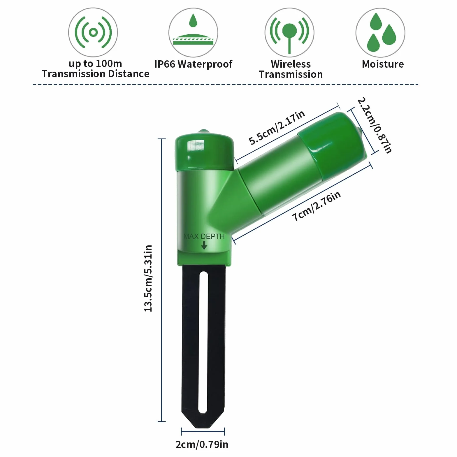 ECOWITT GW3005 GW3000 Czujnik wilgotności gleby WH51 Bramka Wi-Fi 3 w 1 barometr termometr wilgotnościomierz
