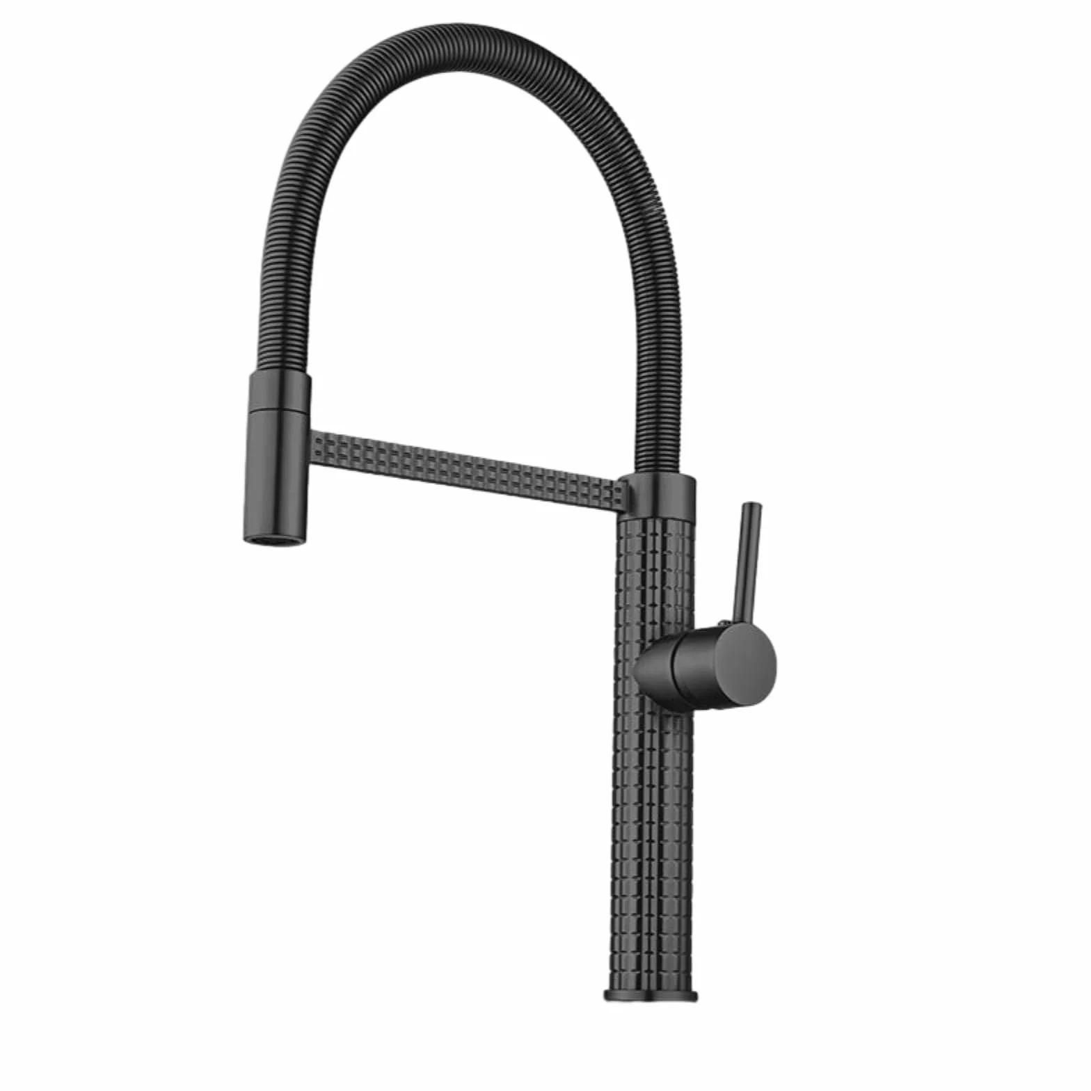 Wyciągana bateria kuchenna miedziana konstrukcja 60 cm wąż wysuwana głowica natryskowa nowoczesny design dostępny w kolorze szarym i czarnym idealny do użytku domowego i komercyjnego