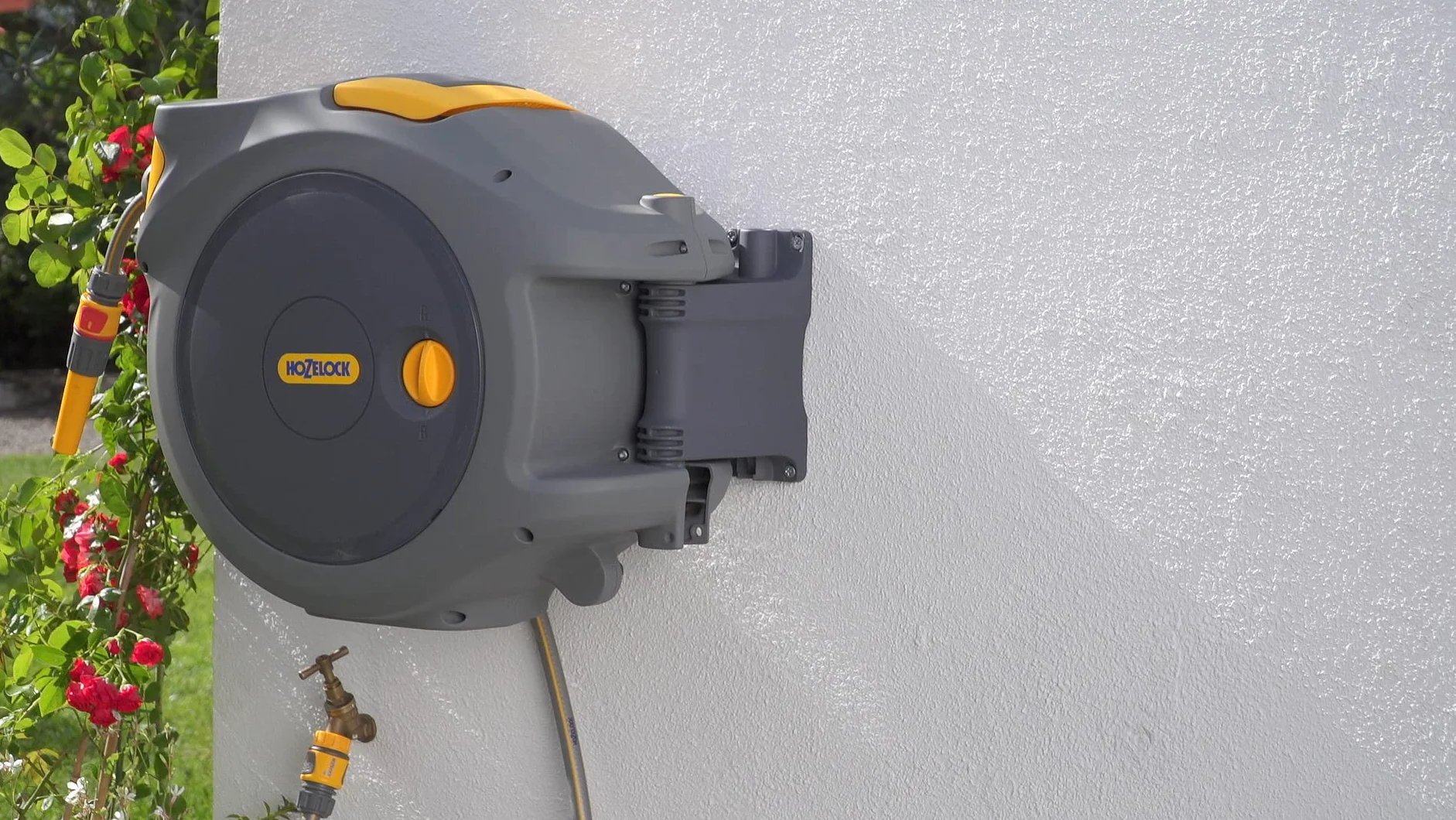 Hozelock Auto Reel 30 m Naścienny Bęben Węża Automatyczny Zestaw