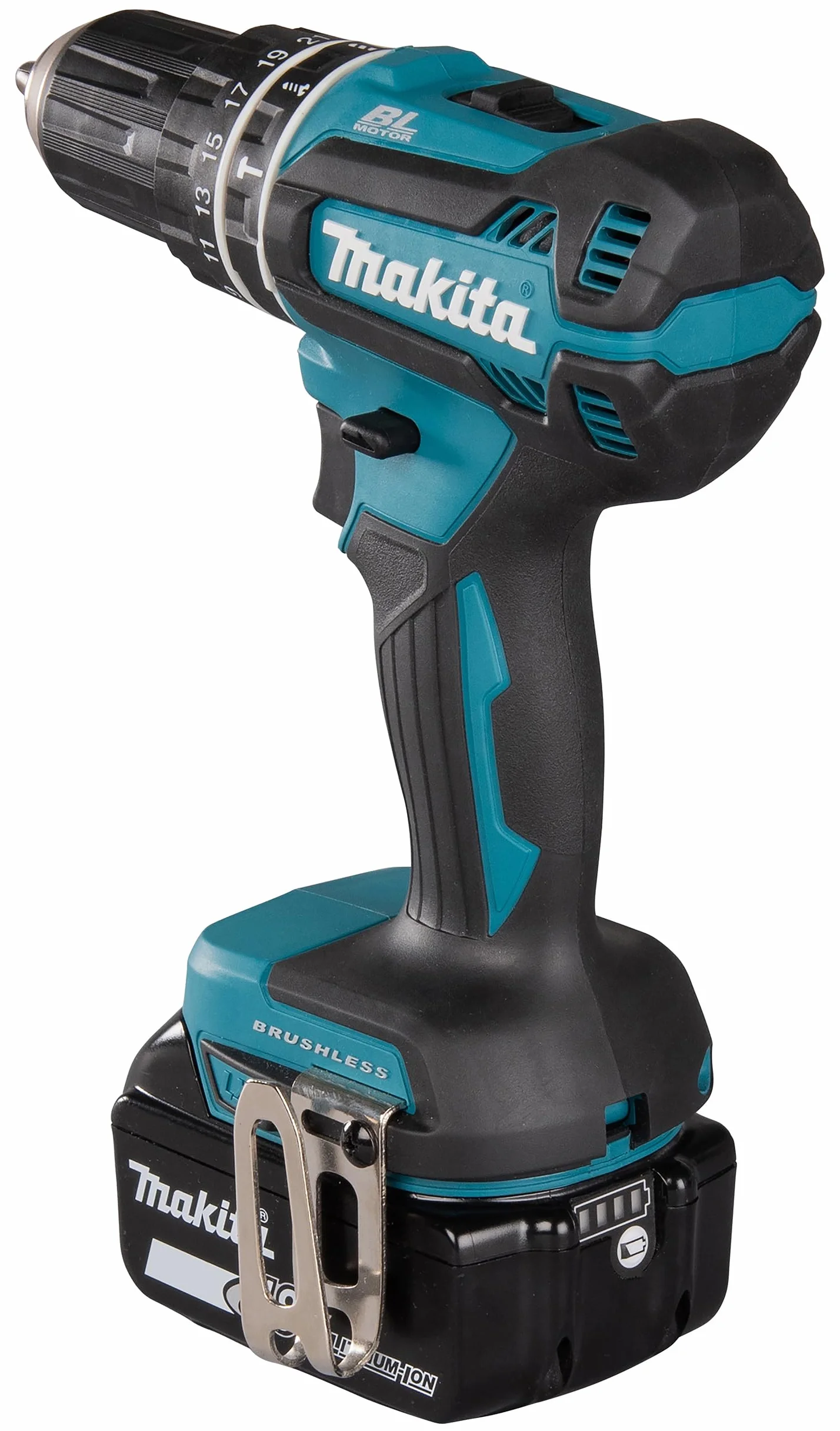 Makita Dhp485Rtj Wkrętarka, Zielony/Czarny, ‎25 x 7,9 x 18 cm; 1,8 kg