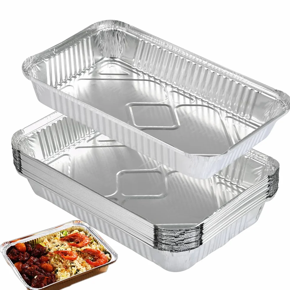 Aluminiowe tacki do grillowania 31x21x5 cm 25 szt. FOCCTS