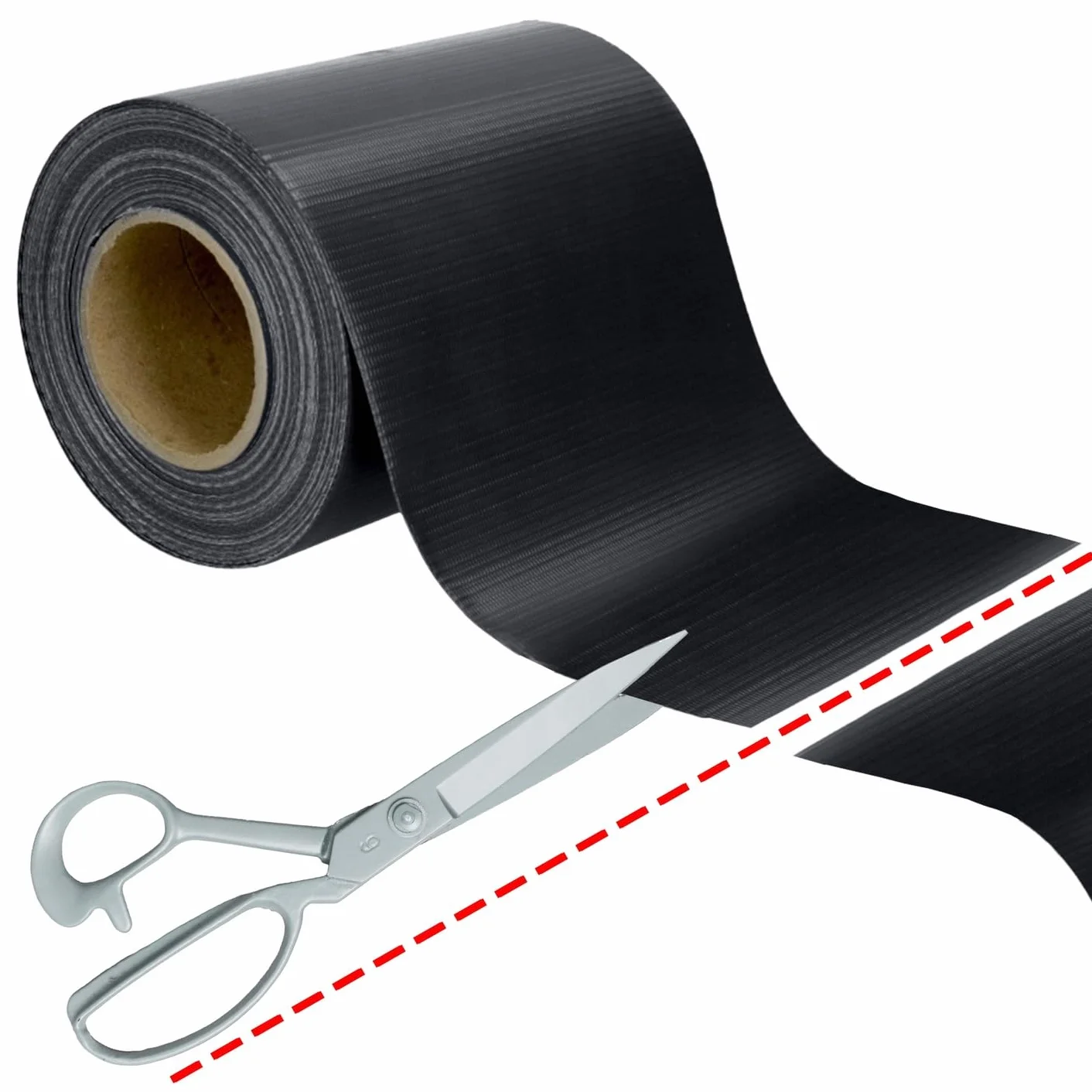 KRUMAD Taśma Osłonowa na Ogrodzenie 19 cm x 35 m PVC 450 g/m² Odporna na UV Antracyt