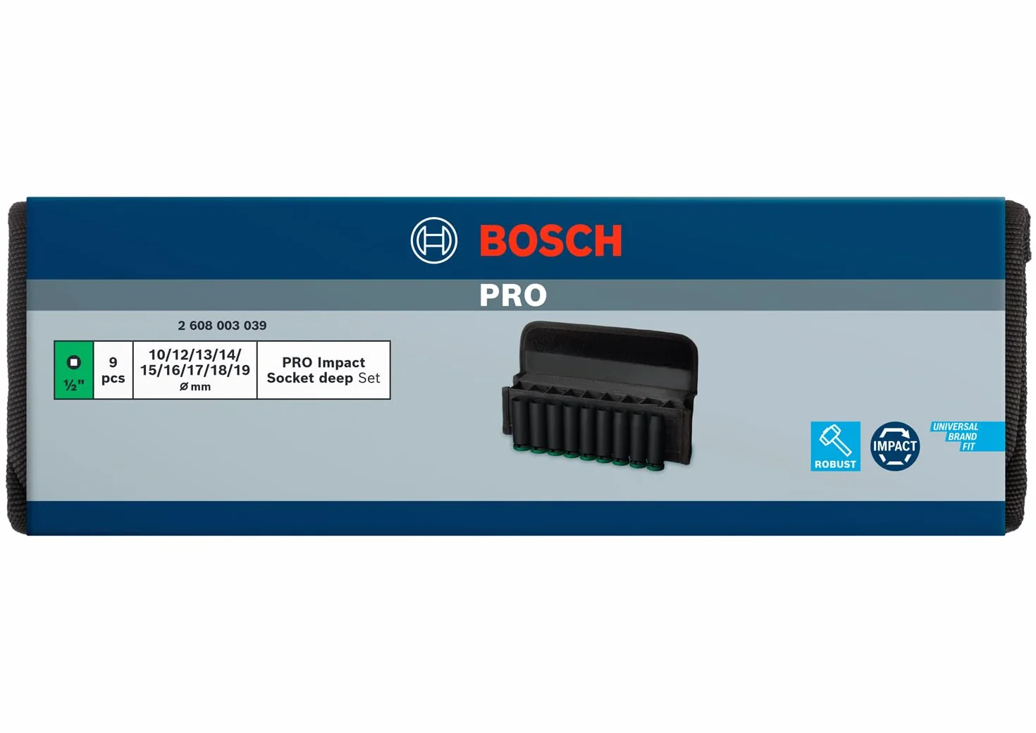 Bosch Zestaw nasadek PRO Impact (83 x 36 mm, profesjonalne akcesoria do wiertarek i wkrętaków)