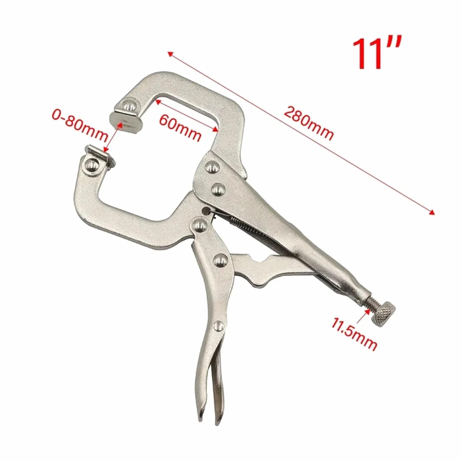 Zaciski Quick Grip, Zacisk spawalniczy C Zacisk do prac stolarskich Szczypce do szczypiec Stalowe narzędzie ręczne Lokalizator czopów(11 Inch)