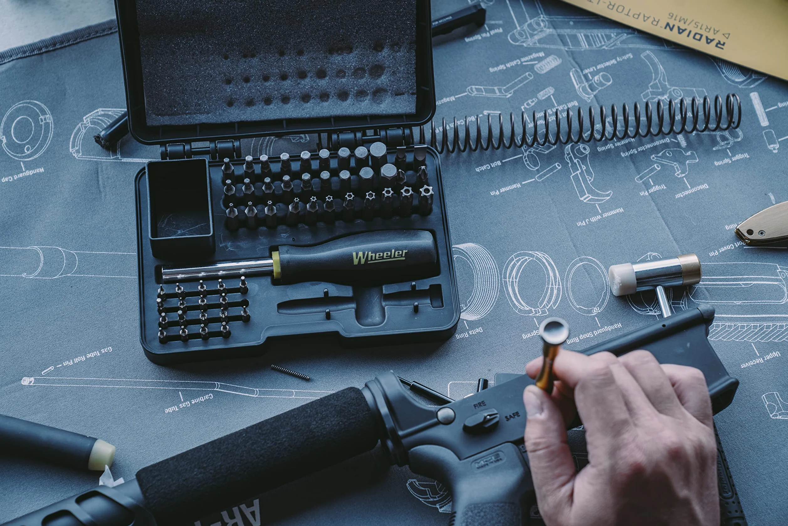 Wheeler SAE/zestaw wkrętaków metrycznych/sześciokątnych/Torx, 55 szt