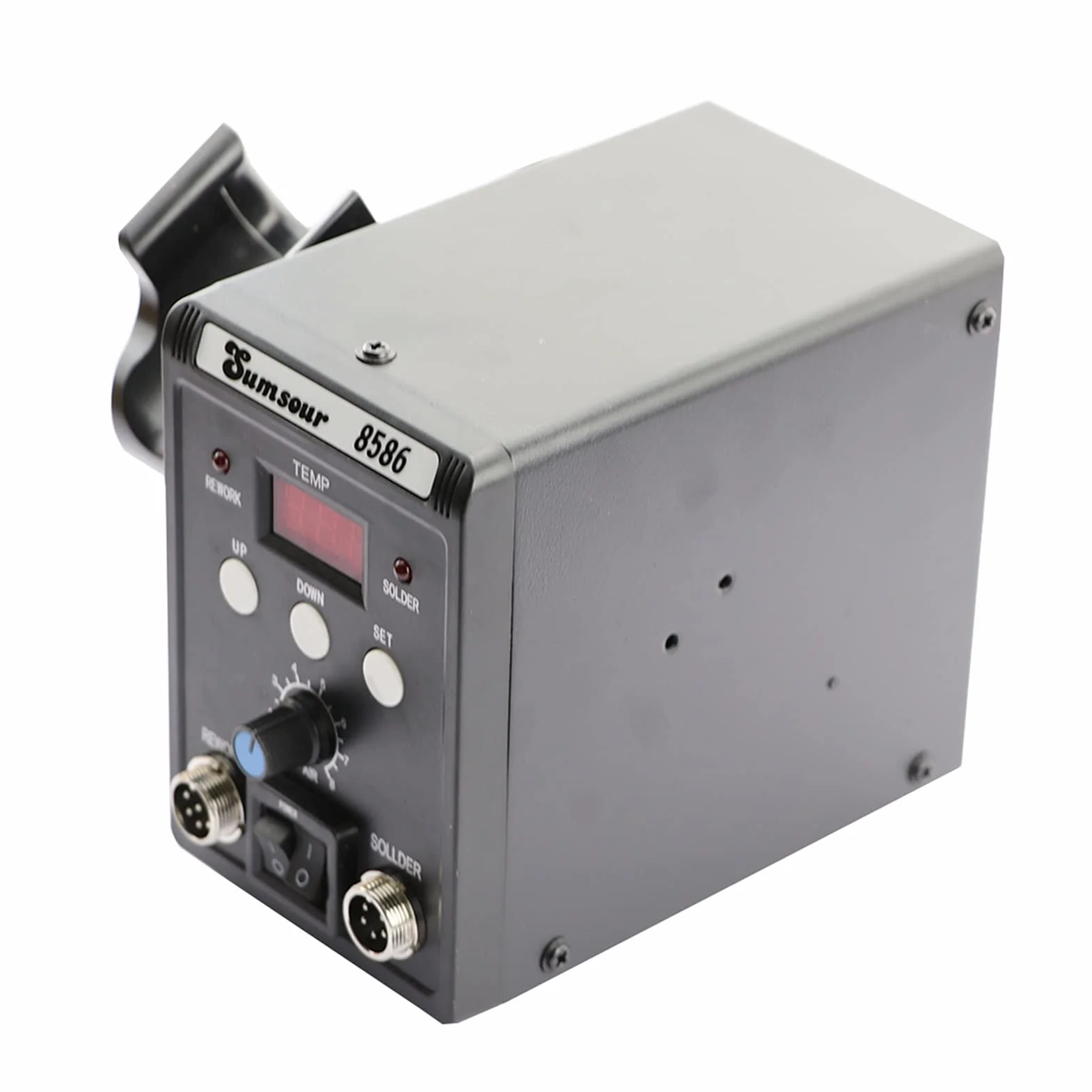 Stacja Lutownicza SMD BGA. Przeróbka Desolding Station Lutowca 8586 11 0V / 220 V 760W ESD Lutownica Hot Air Heat do zestawu narzędzi naprawy spawania(SET-4)