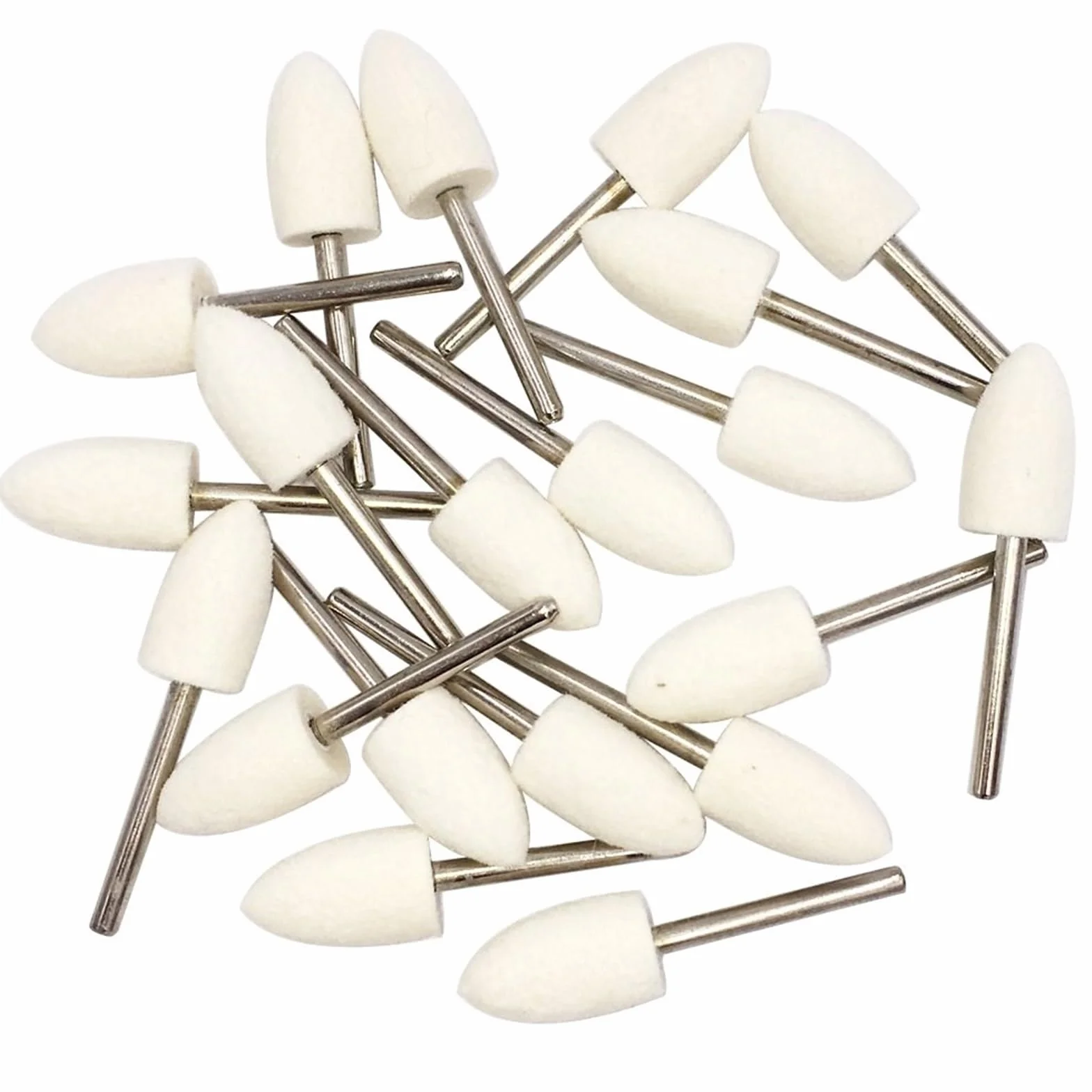 Narzędzia Do Tarcz Polerskich, Tarcze Listkowe 10 Szt. Wełniane Filcowe Tarcze Polerskie Do Polerowania Głowica Szlifierska Filcowa Tarcza Polerska/4Mm/Bullet-Type