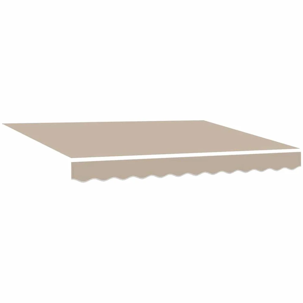 Materiał zapasowy do markizy Beżowy 3,5 x 2,5 m Poliester wodoodporny UV