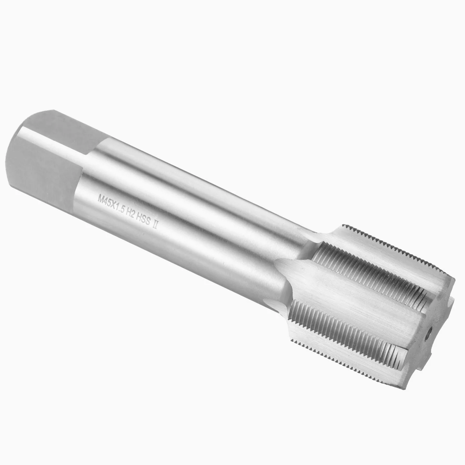 QUARKZMAN Gwintownik ręczny M45 x 1,5 H2 Gwintownik metryczny Plug Style Prosty rowek tnący Gwintownik Narzędzie do gwintowników Stal szybkotnąca HSS6542