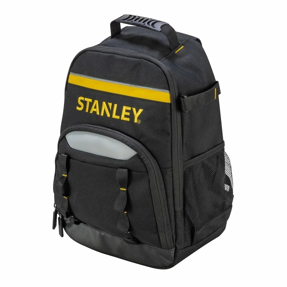 STANLEY Plecak roboczy, plecak na narzędzia (35 x 44 x 16 cm, wytrzymały nylon 600 x 600 Denier, separator wewnętrzny, ergonomiczny tył, plecak na akcesoria, dodatkowa kieszeń na narzędzia elektryczne