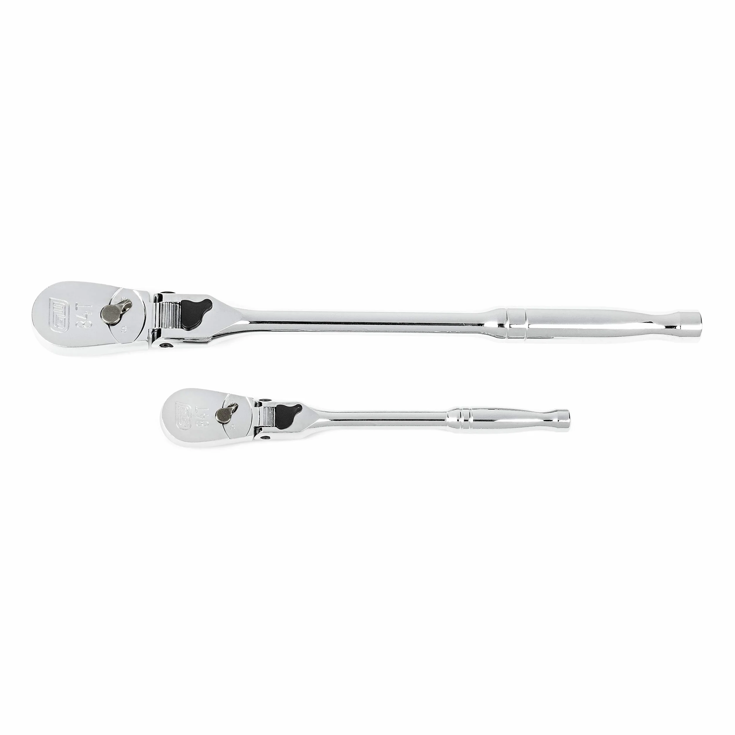 GearWrench 2 szt. 1/10.2 cm i 3/20.3 cm Napęd 84 zębów Blokowanie Flex Head Zestaw grzechotki łezki