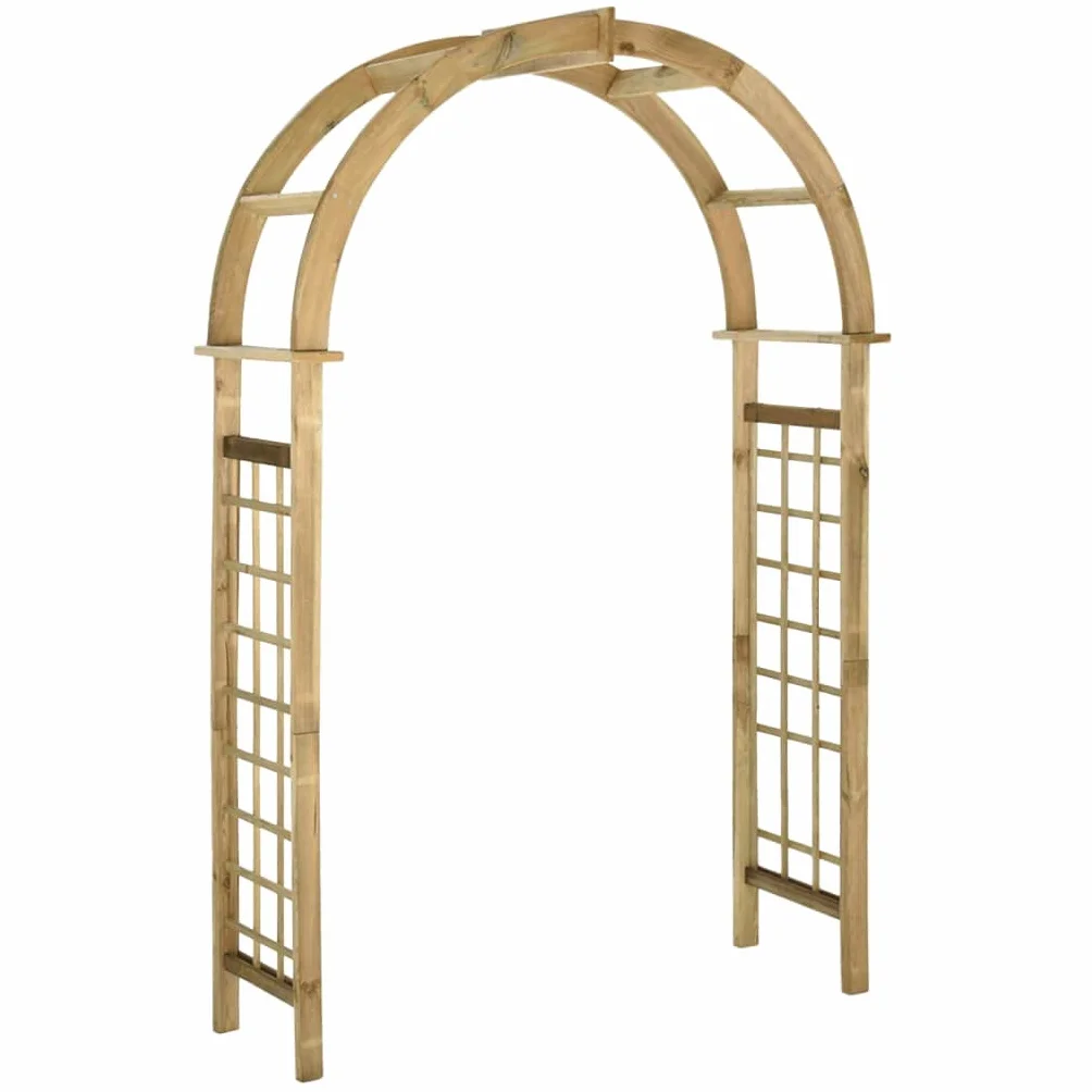 vidaXL Pergola ogrodowa zwieńczona łukiem, impregnowane drewno sosnowe