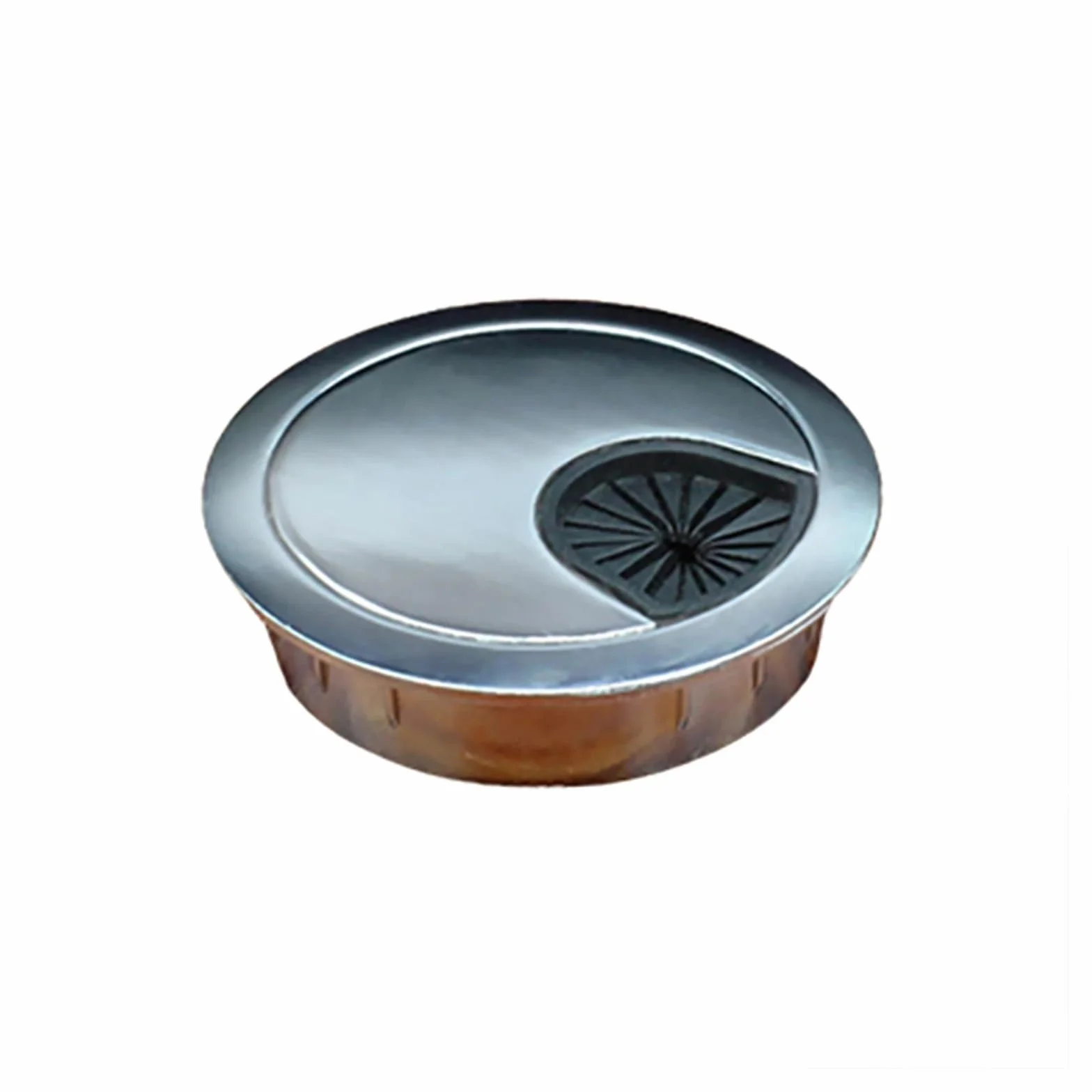 Kable na biurko 50/60/80 mm, do organizera biurowego (srebrny, 80 mm)