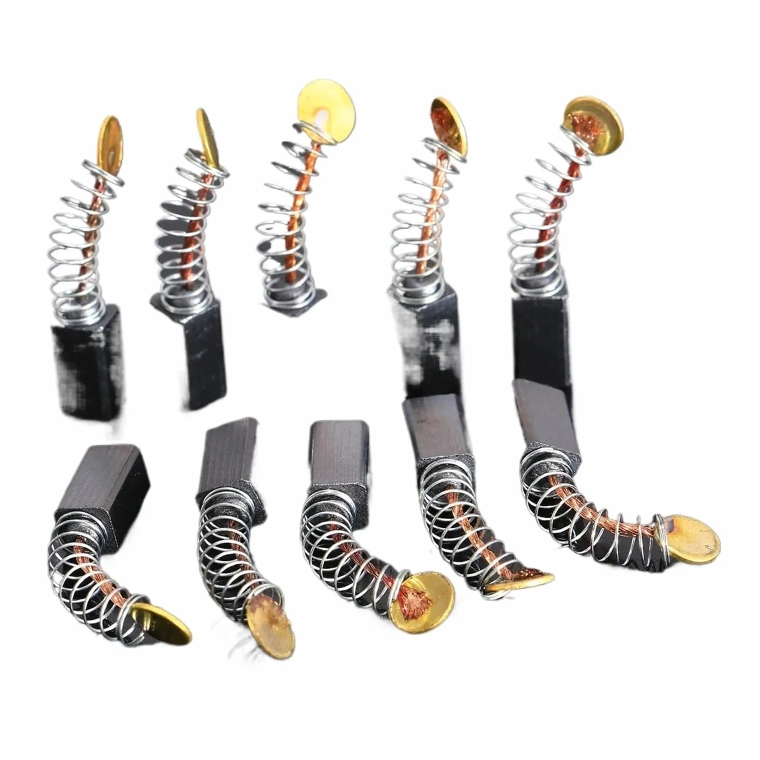 Wymiana szczotek węglowych 100 sztuk 5x5x9mm Mini wiertarka elektryczna wymiana młynka szczotki węglowe części zamienne do silników elektrycznych narzędzie obrotowe