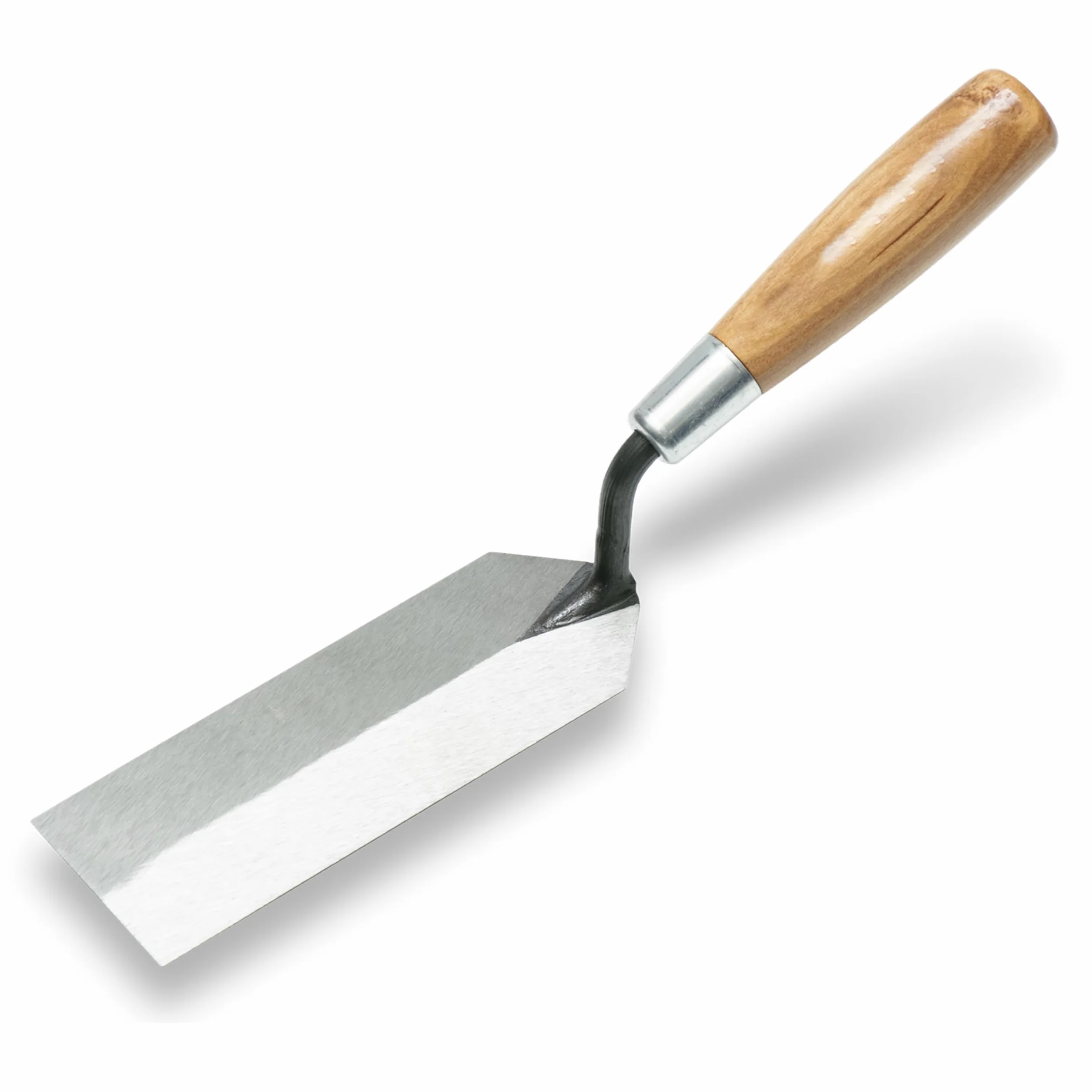 Paca krawędziowa Marshalltown z uchwytem z twardego drewna, stal węglowa, wymiary: 152x51 mm