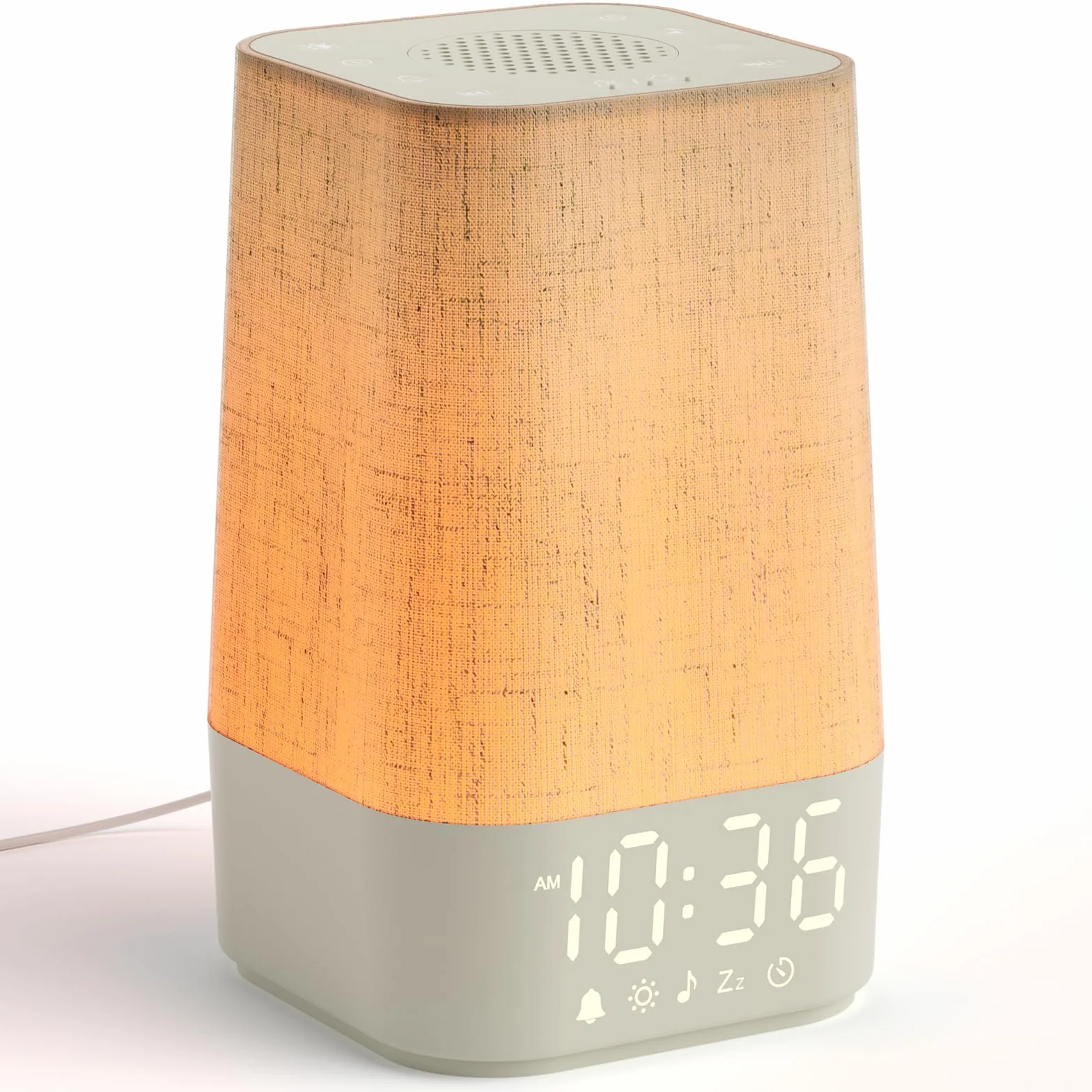 LIORQUE Budzik światła dziennego Budzik świetlny Budzik ze światłem Wschód słońca Wake Up Light Ściemnialne światło nocne z 20 dźwiękami natury i 10 białym szumem Budzik świetlny Pomoc przy zasypianiu