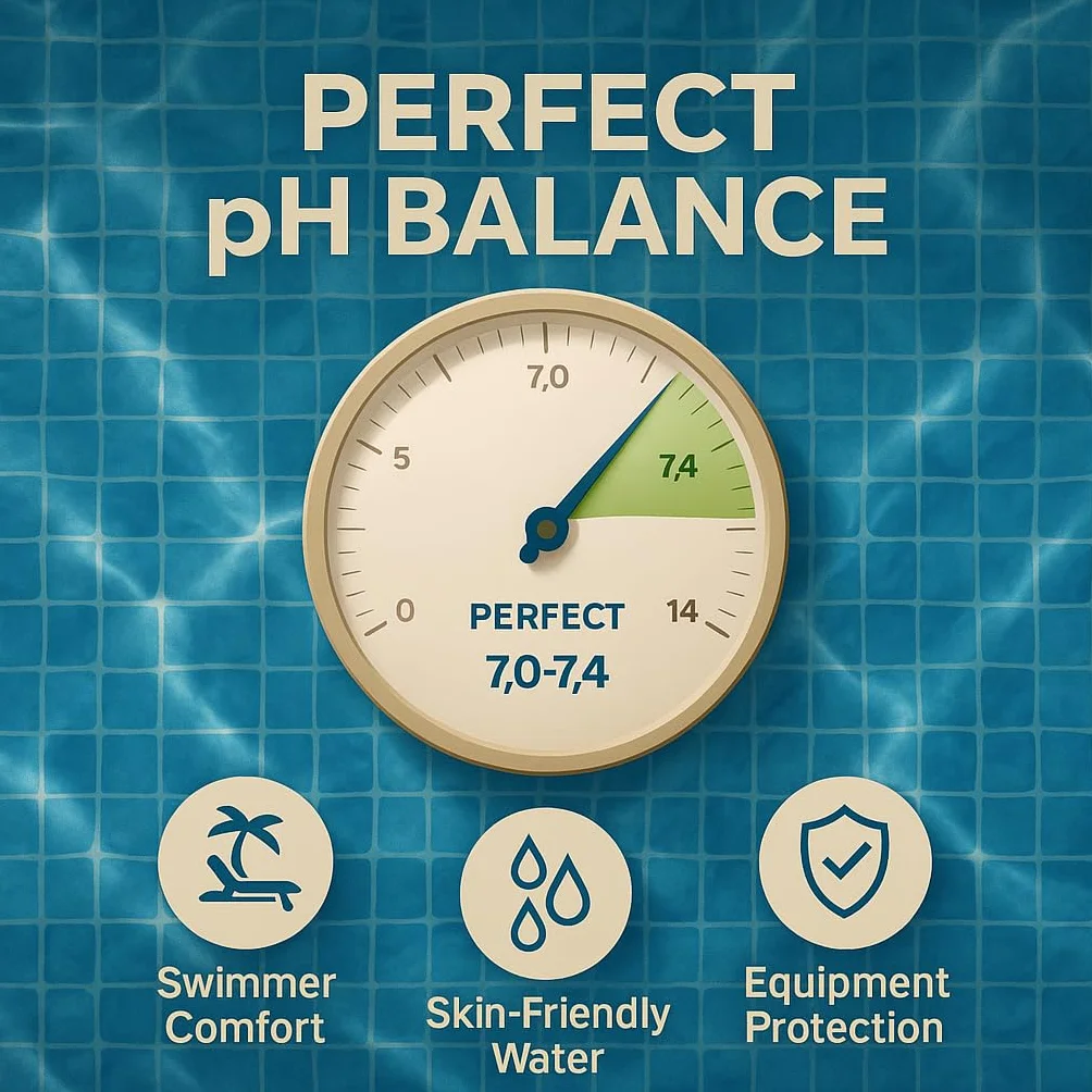 GiDeli Granulat pH minus 5 kg w wiaderku, obniża wartość pH w basenie, środek do pielęgnacji wody z hydromasażem dla krystalicznie czystej wody, do wszystkich rodzajów basenów, łatwe dozowanie
