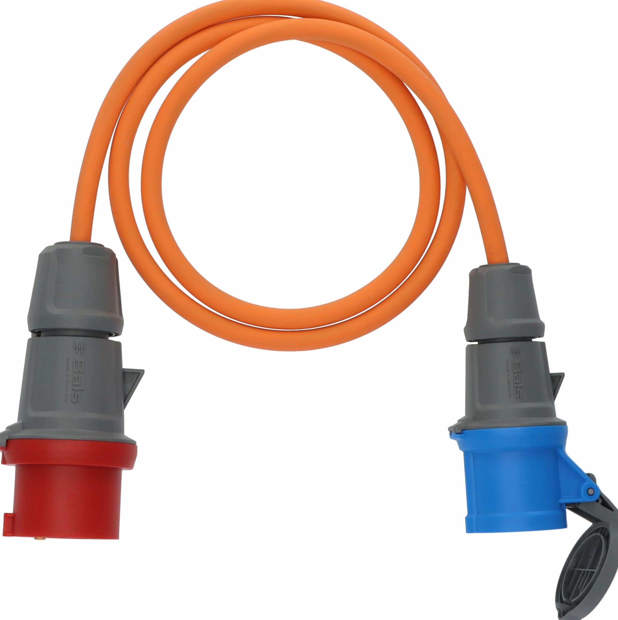 Brennenstuhl Camping Adapter Cable/CEE Adapter with 400V/16A CEE plug and 230V/16A CEE socket (1.5m cable in orange, H07RN-F 3G2.5, permanent outdoor use IP44, Made in Germany)