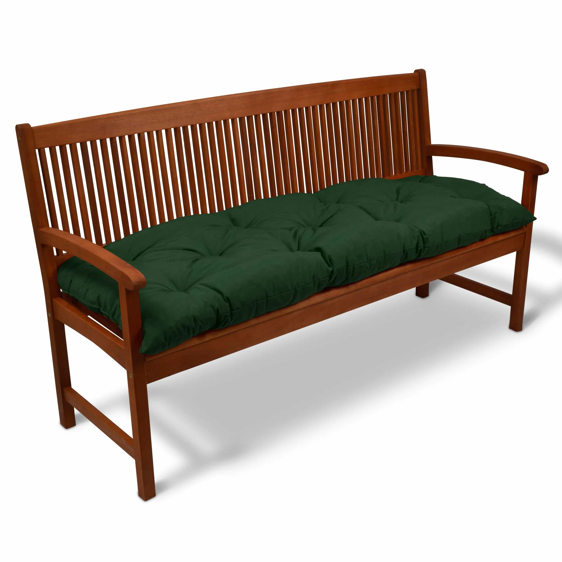Beautissu Flair BK Poduszka na ławkę ogrodową 3-osobowa 180x50x50 cm Ciemnozielona