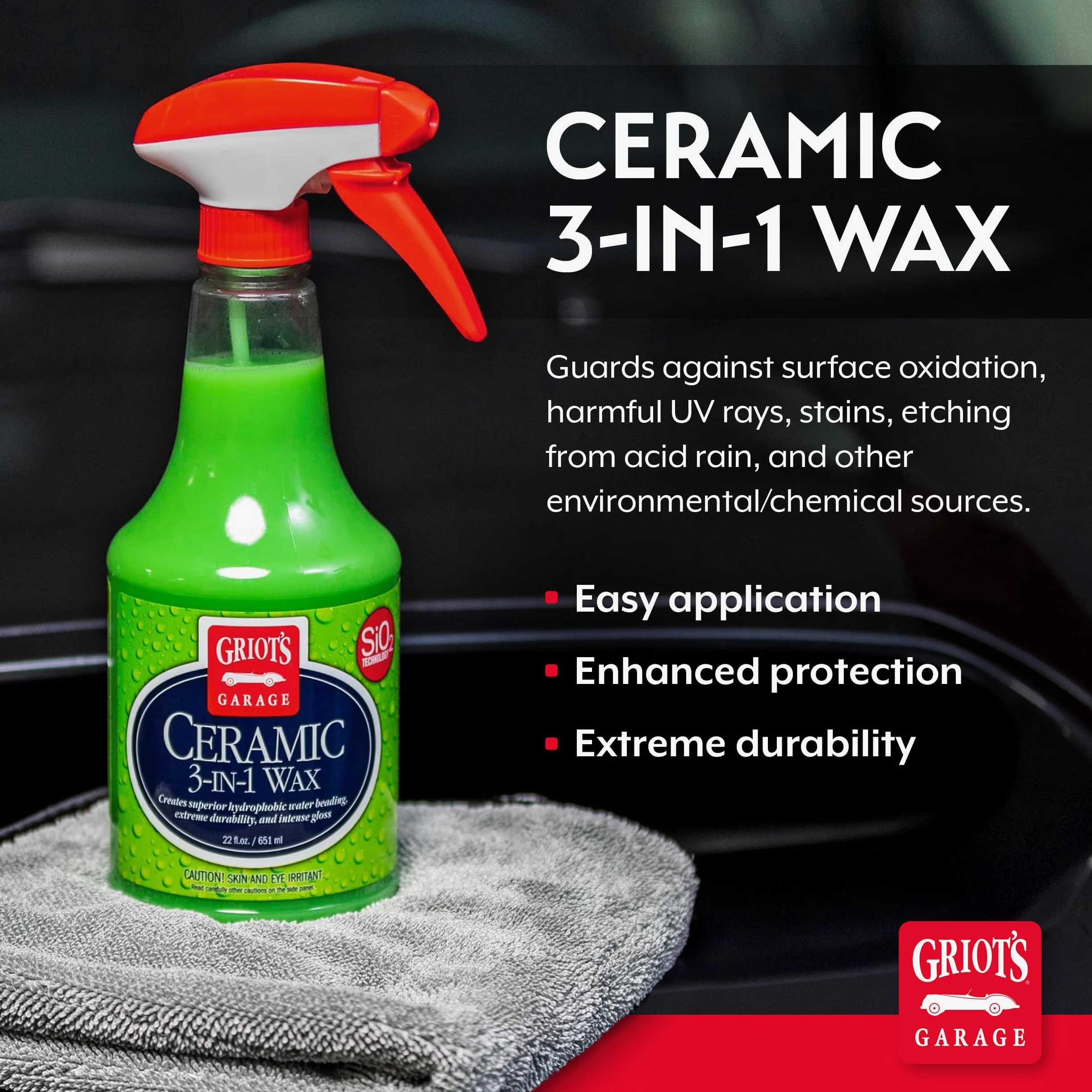Griot'S Garage 10978 Wosk ceramiczny 3 w 1, 625 ml, zielony