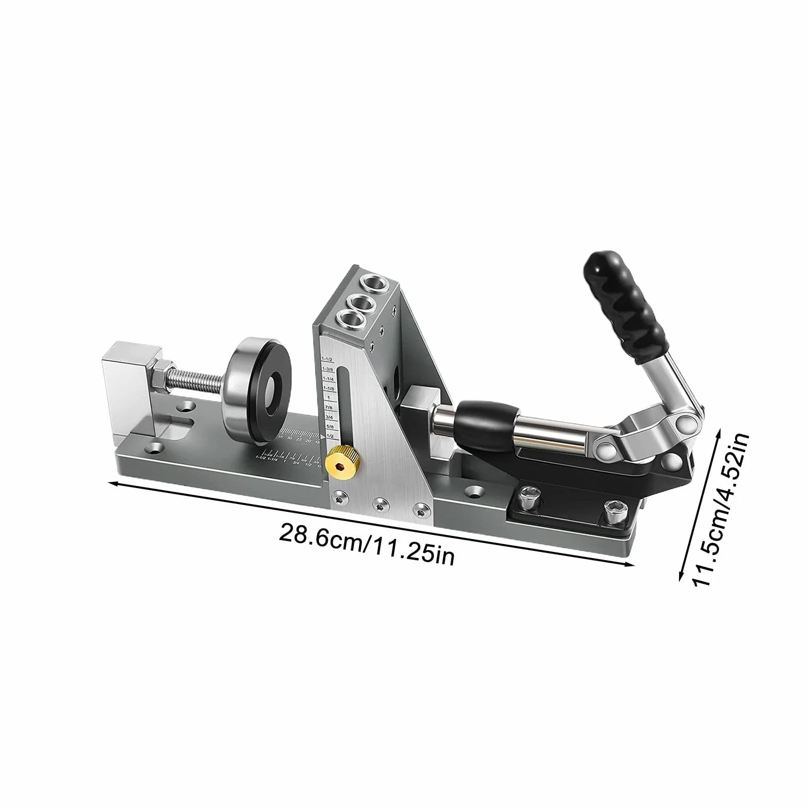 Zestaw narzędzi do obróbki drewna z otworami do łączenia kątowego | Zestaw wierteł kieszonkowych do obróbki drewna - regulowany uchwyt do wierteł kieszeniowych