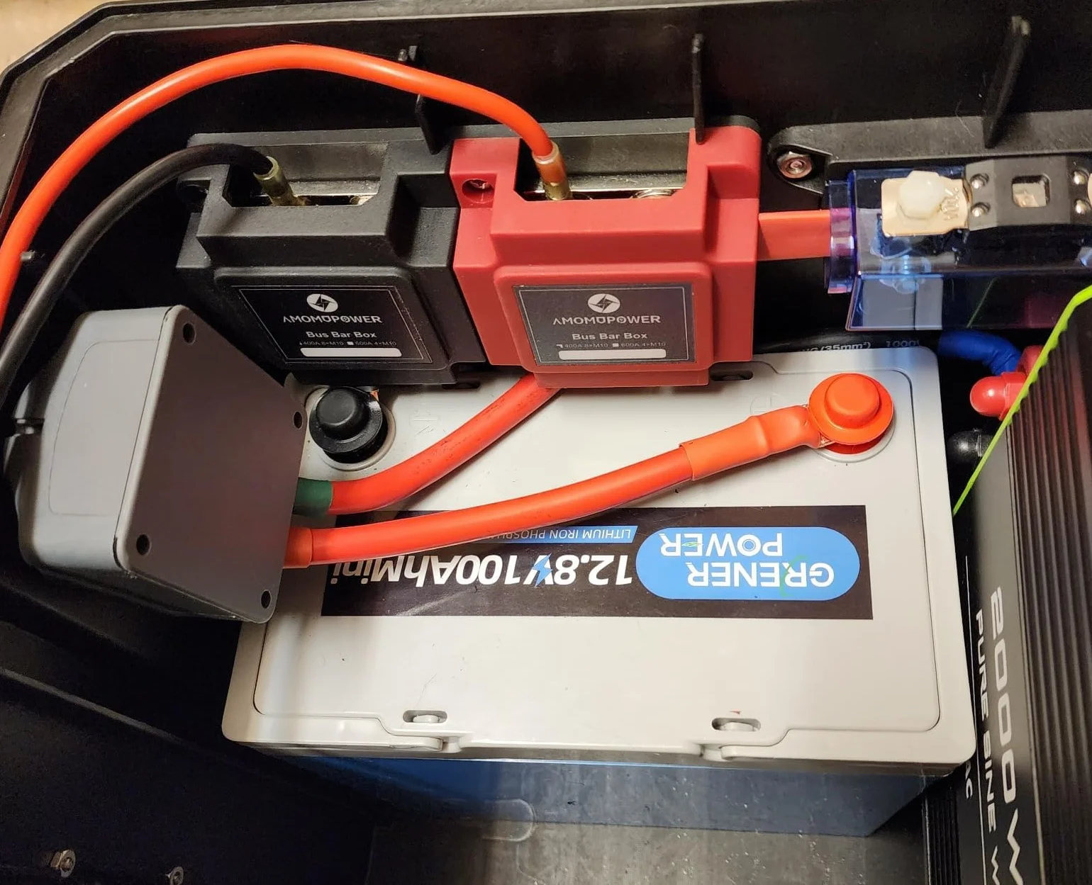 400 A Bus Bar Multi-Wires Blok Dystrybucyjny Heavy Duty z 8 x 3/20.3 cm Zaciski 12 V - 48 V DC Samochód Morski RV Solar Battery Terminal System dystrybucji Szyny zbiorcze 400 A, moc i ujemna