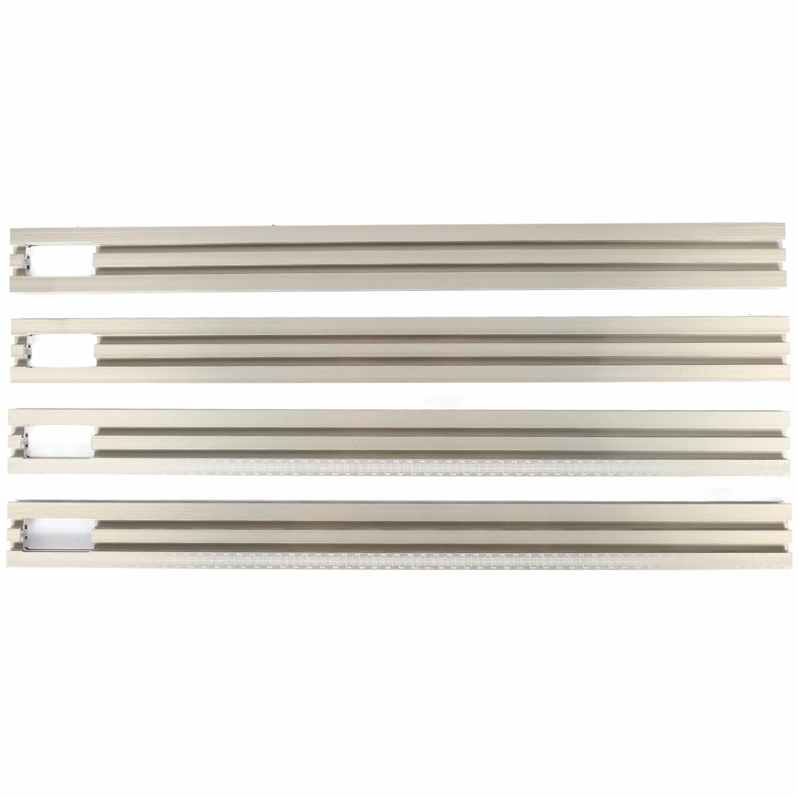 Generic System Równoległych Szyn Prowadzących do Obróbki Drewna Solidna Prowadnica Piły Szynowej ze Stopu Aluminium, Konstrukcja Blokująca do Obróbki Mebli, Rozmiar 600 Mm, dla Rzemieślników